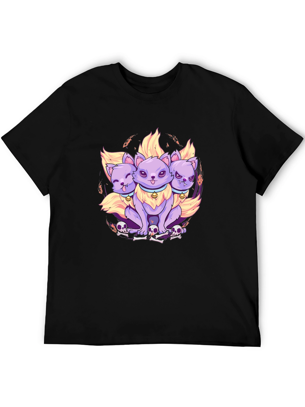 Three-Headed Cerberus Cat T-Shirt