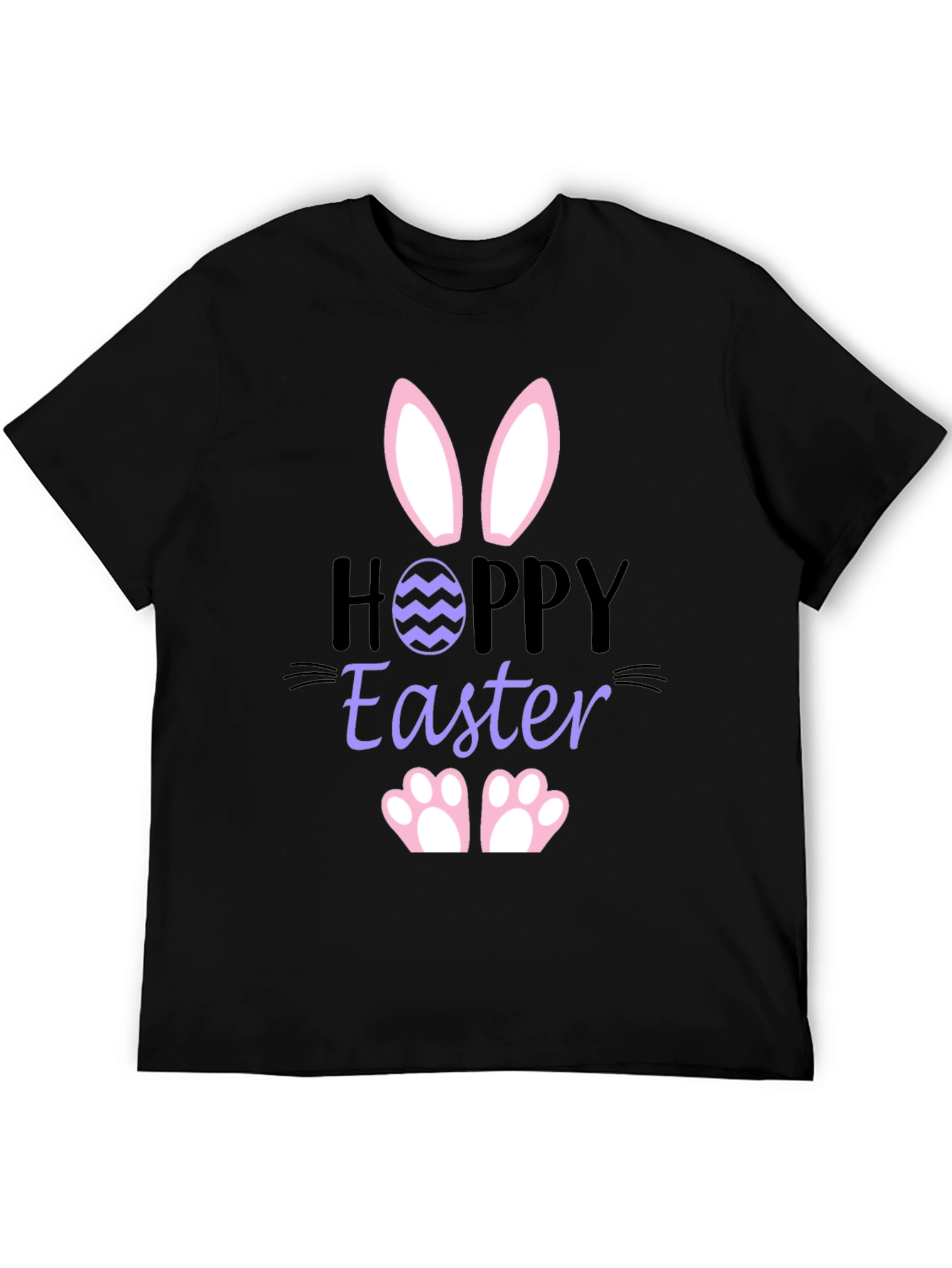 Hoppy Easter Bunny T-Shirt - Black