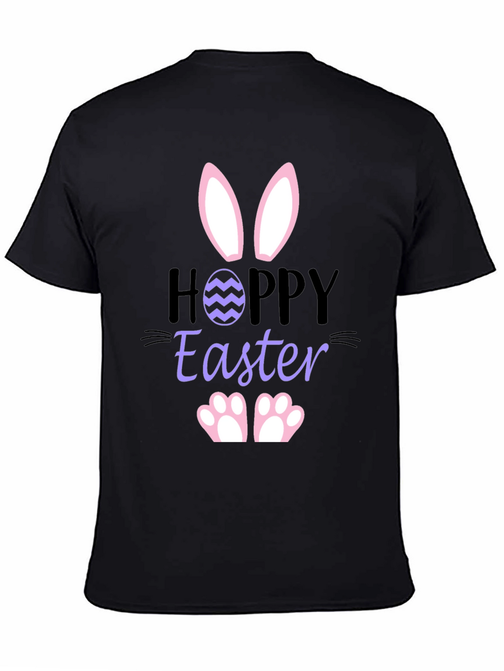 Hoppy Easter Bunny T-Shirt - Black