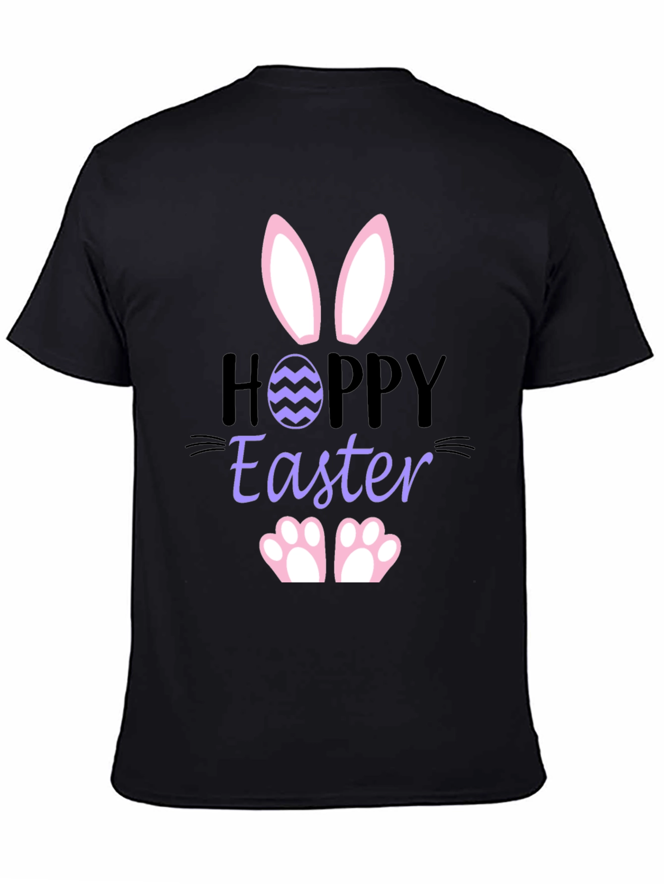Hoppy Easter Bunny T-Shirt - Black