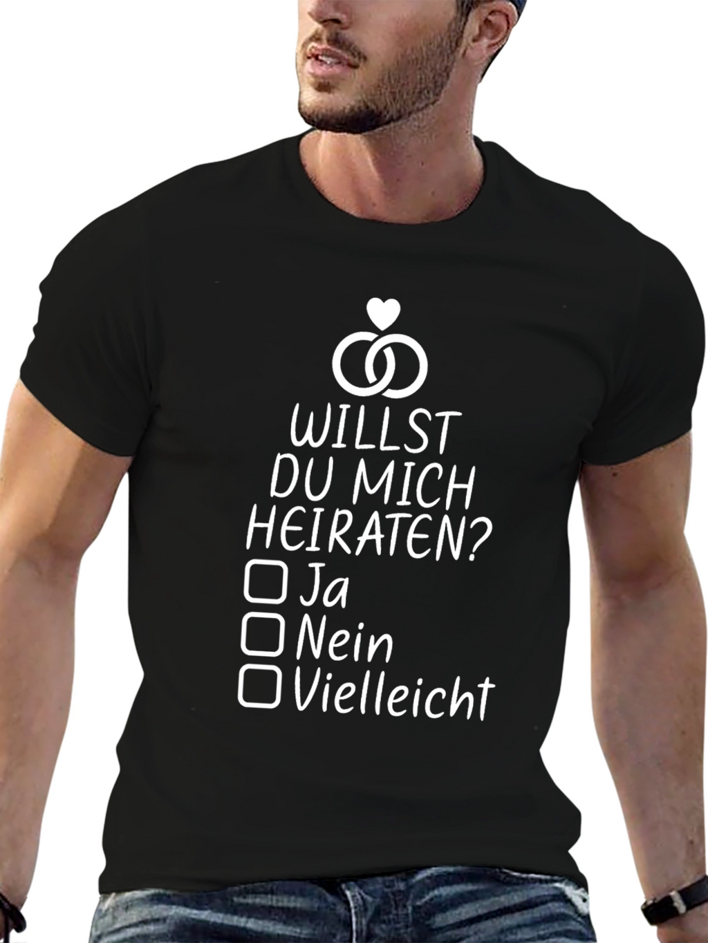 Willst Du Mich Heiraten T-Shirt - Proposal Shirt