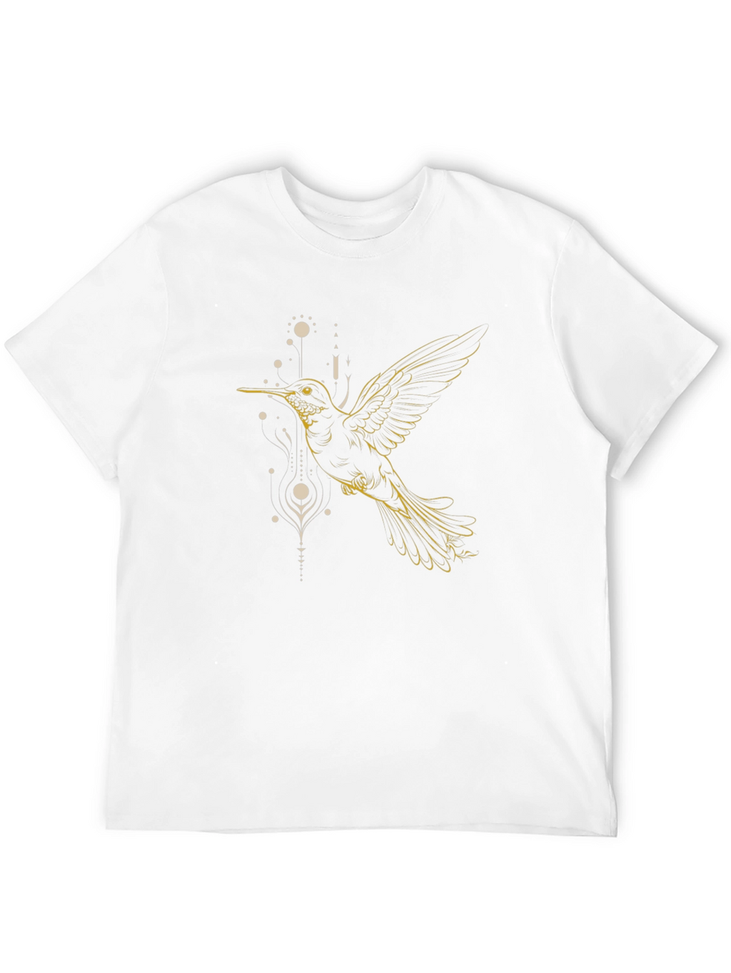 Hummingbird Graphic Tee - Black Cotton Blend