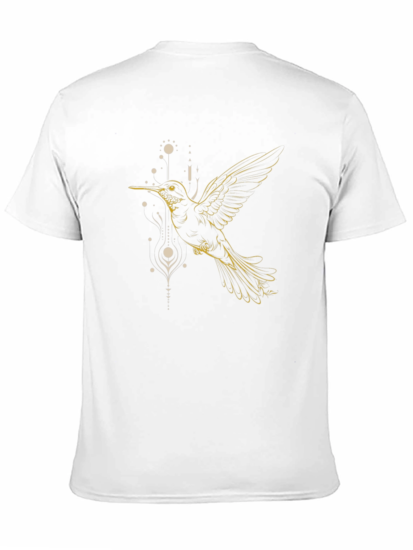 Hummingbird Graphic Tee - Black Cotton Blend