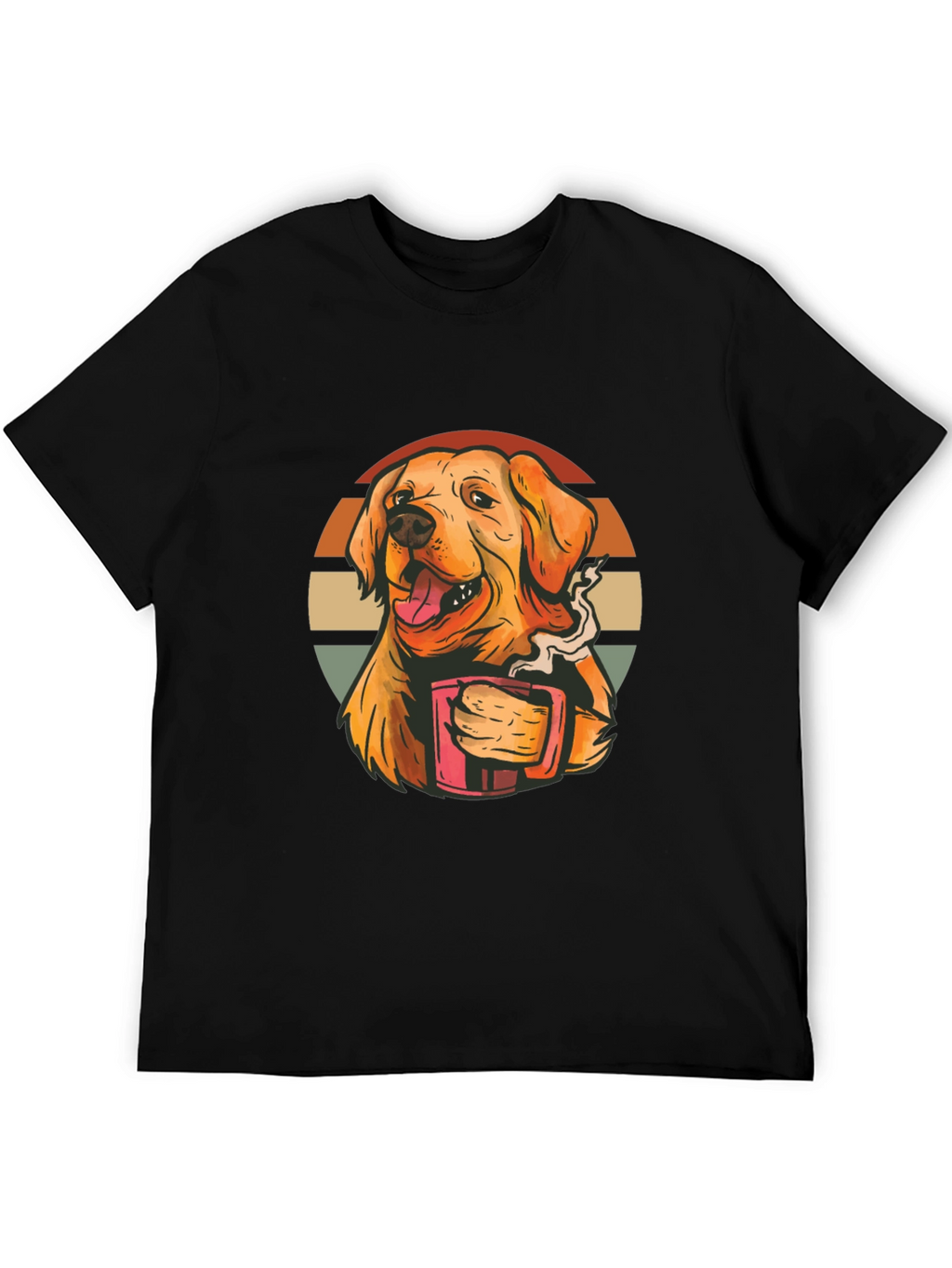 Golden Retriever Coffee T-Shirt