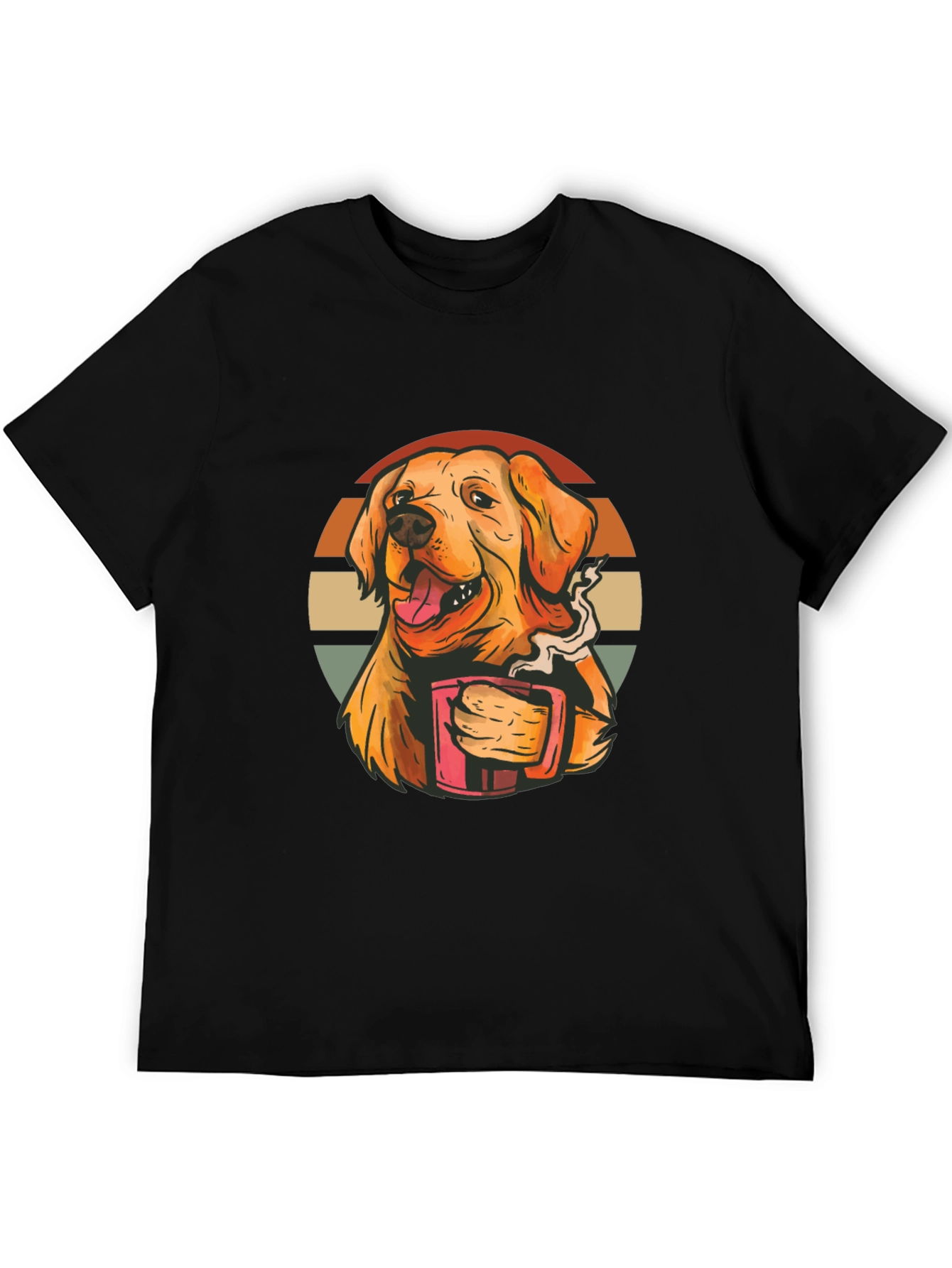 Golden Retriever Coffee T-Shirt