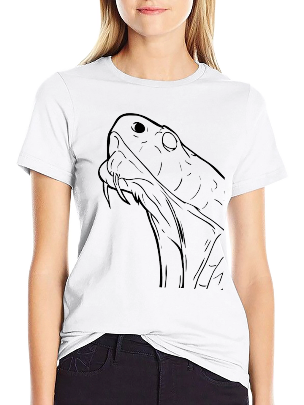 Black Snake Graphic Tee - Mens Casual T-Shirt