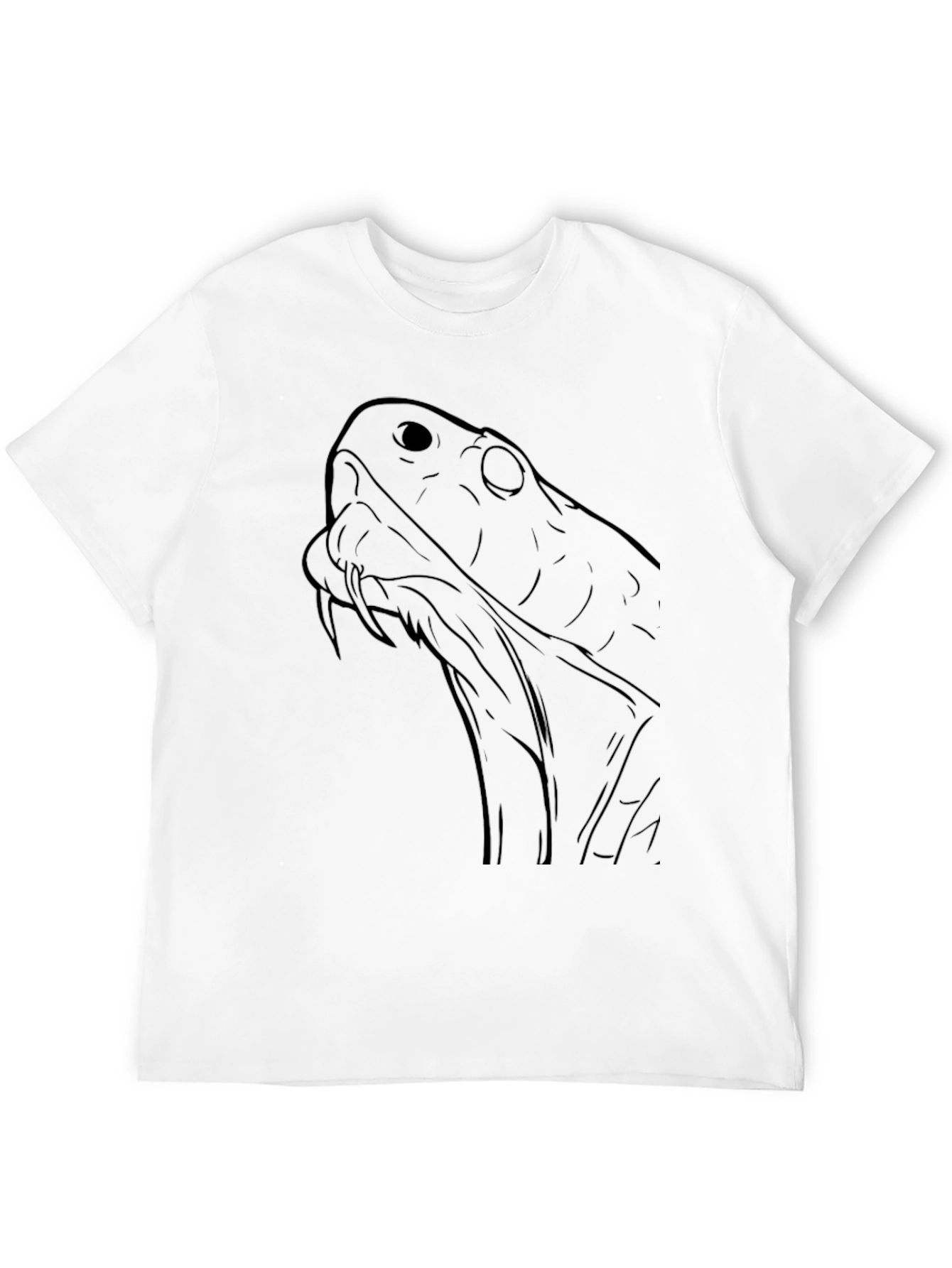 Black Snake Graphic Tee - Mens Casual T-Shirt