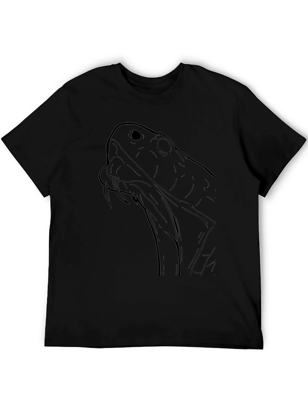 Black Snake Graphic Tee - Mens Casual T-Shirt