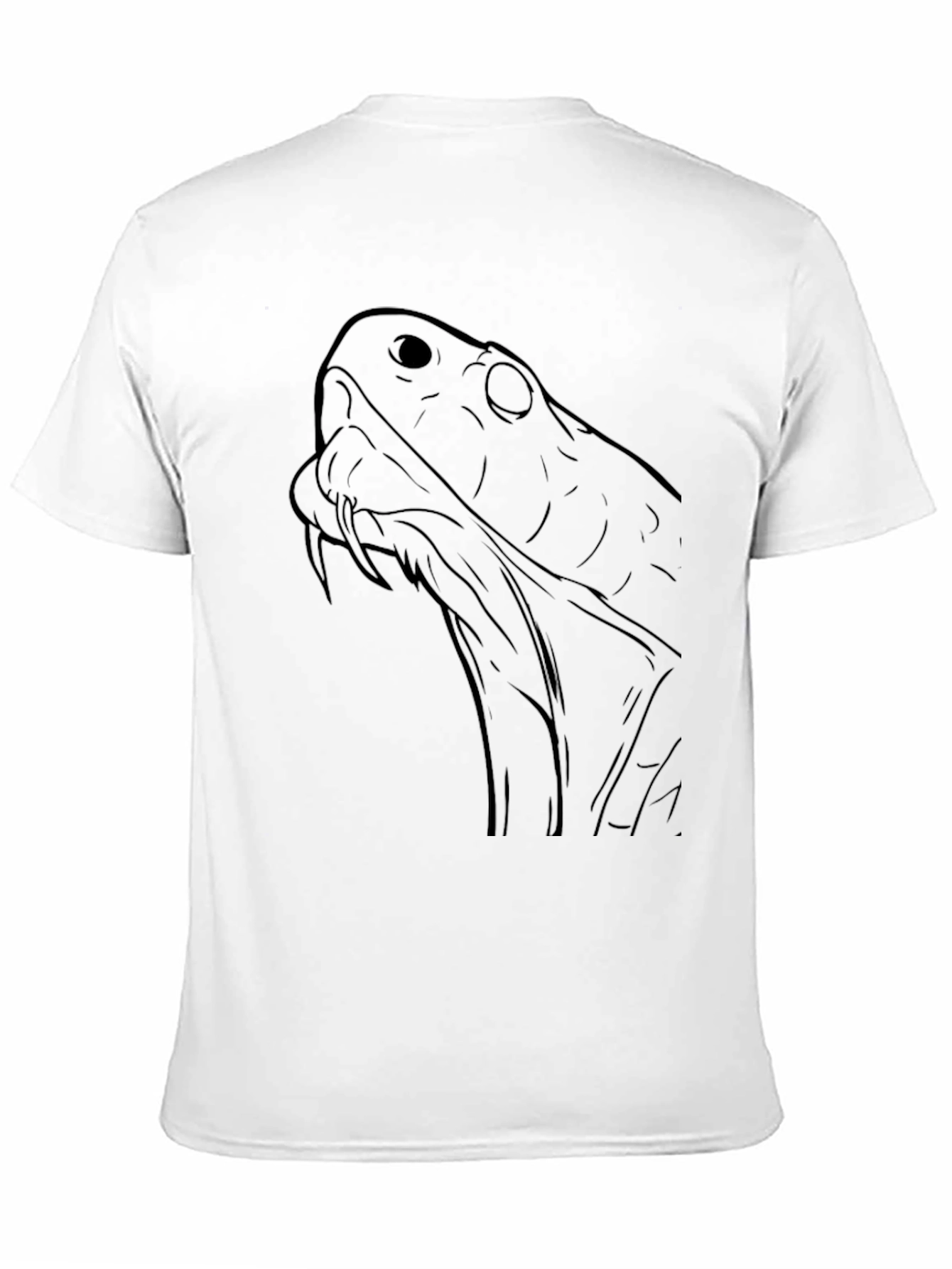 Black Snake Graphic Tee - Mens Casual T-Shirt