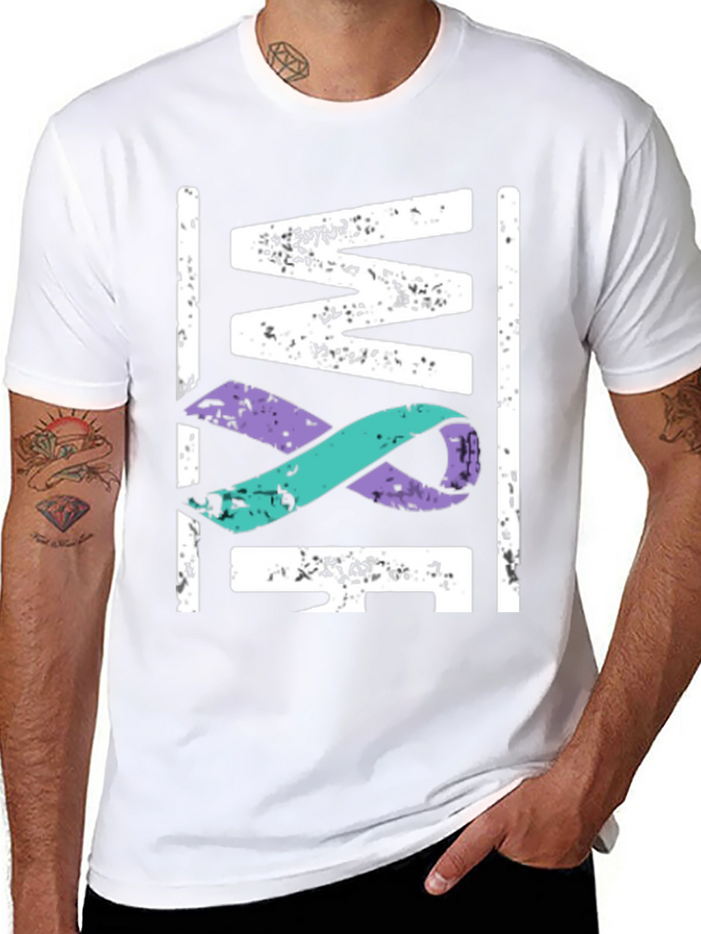 Awareness Ribbon Graphic T-Shirt