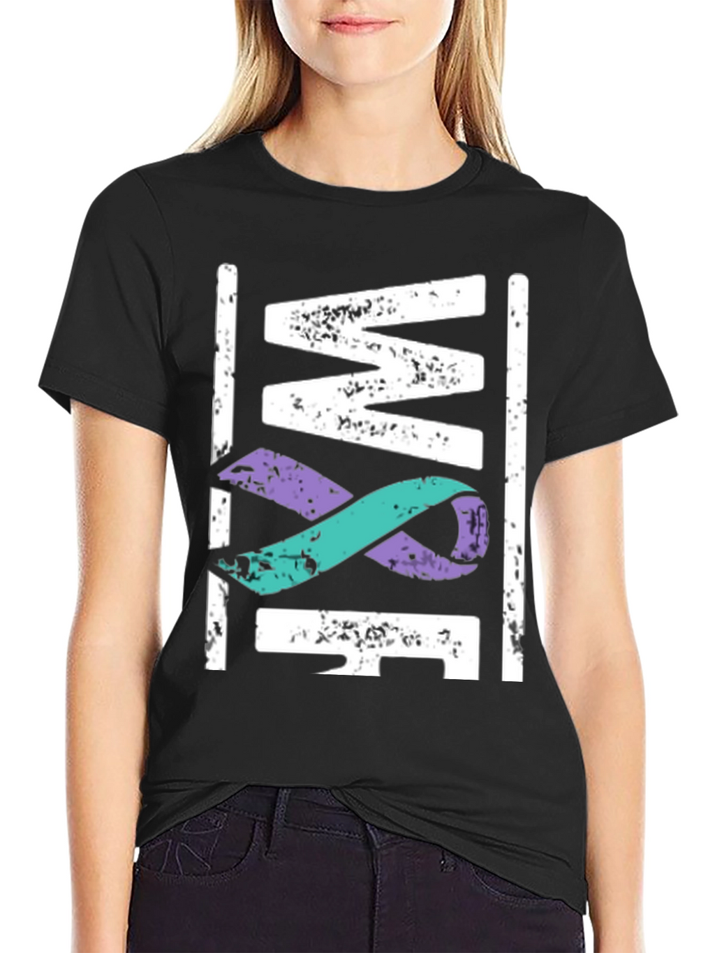 Awareness Ribbon Graphic T-Shirt