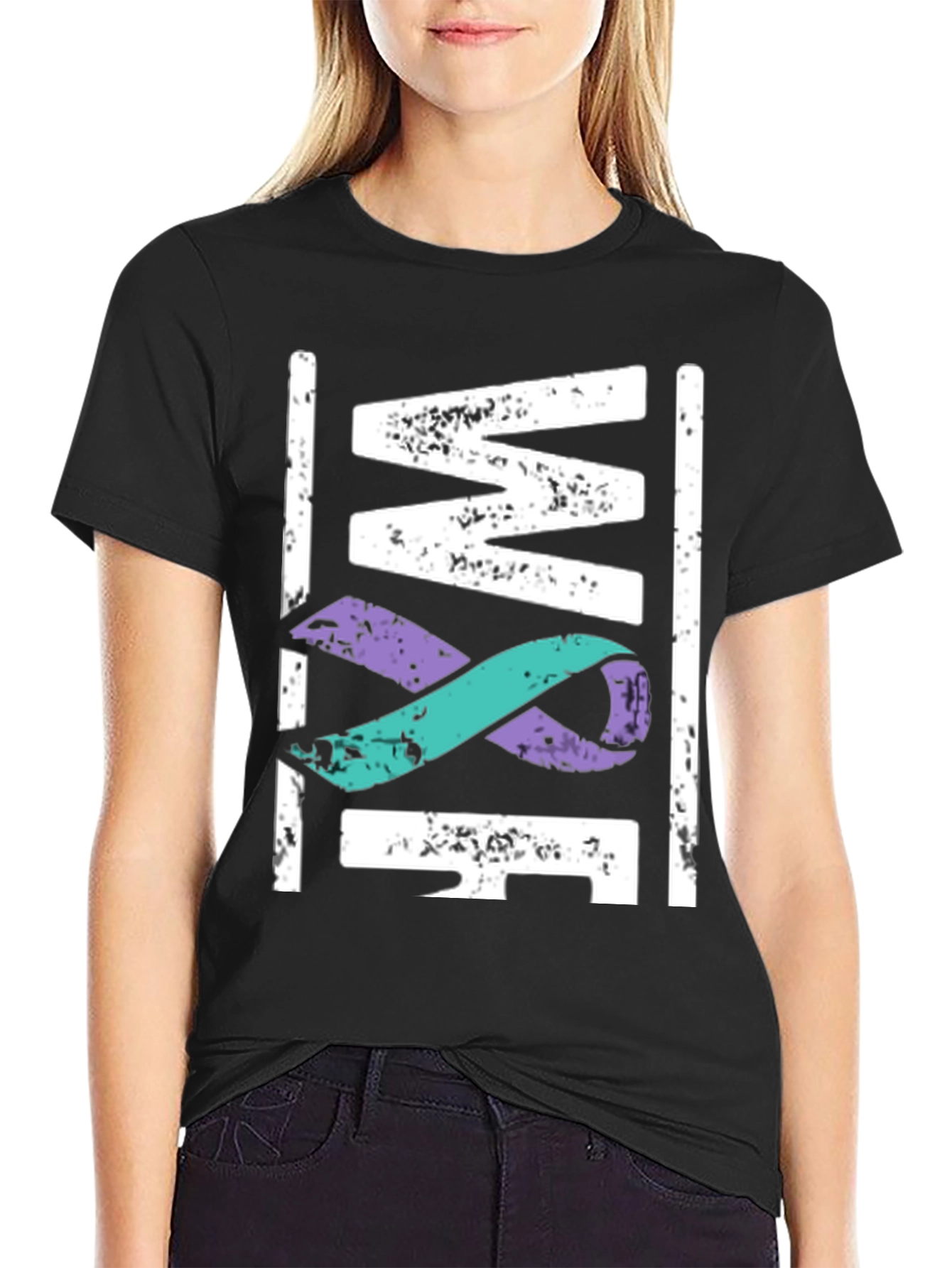 Awareness Ribbon Graphic T-Shirt