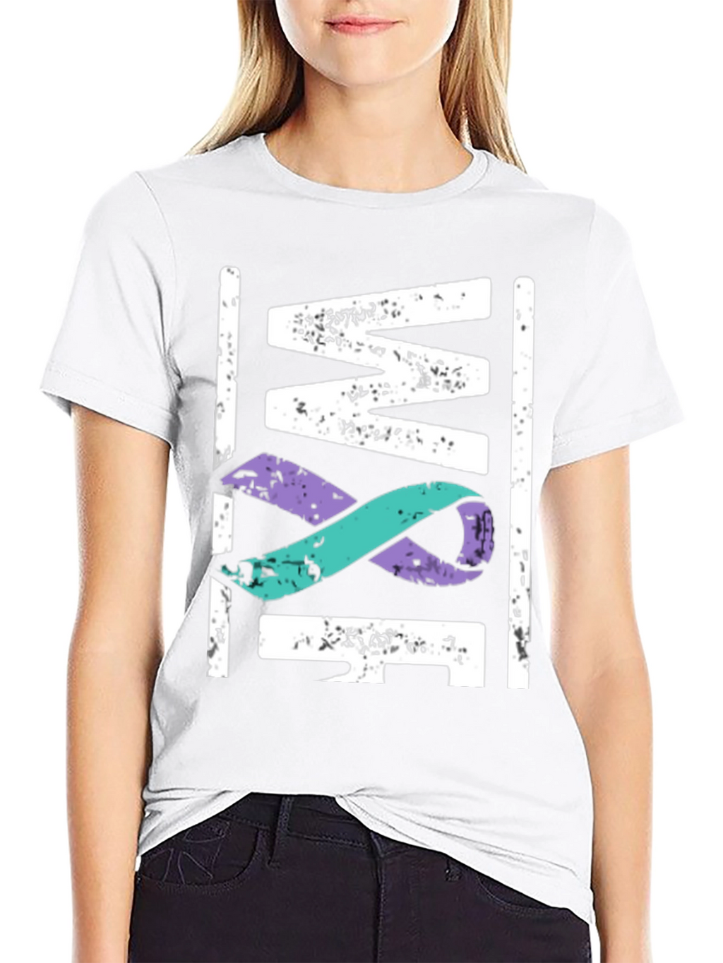 Awareness Ribbon Graphic T-Shirt