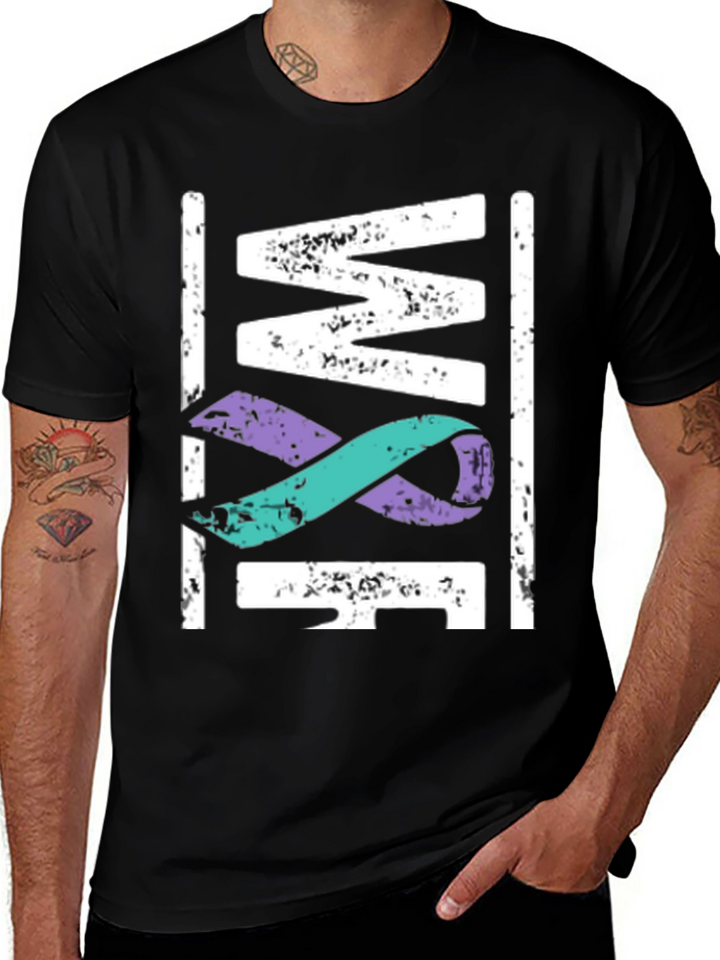 Awareness Ribbon Graphic T-Shirt