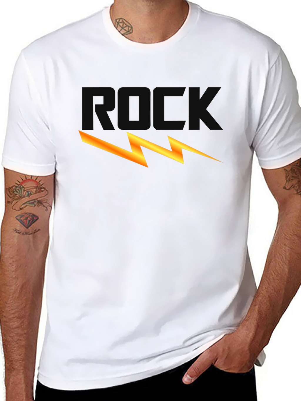 Rock Lightning Bolt Graphic Tee