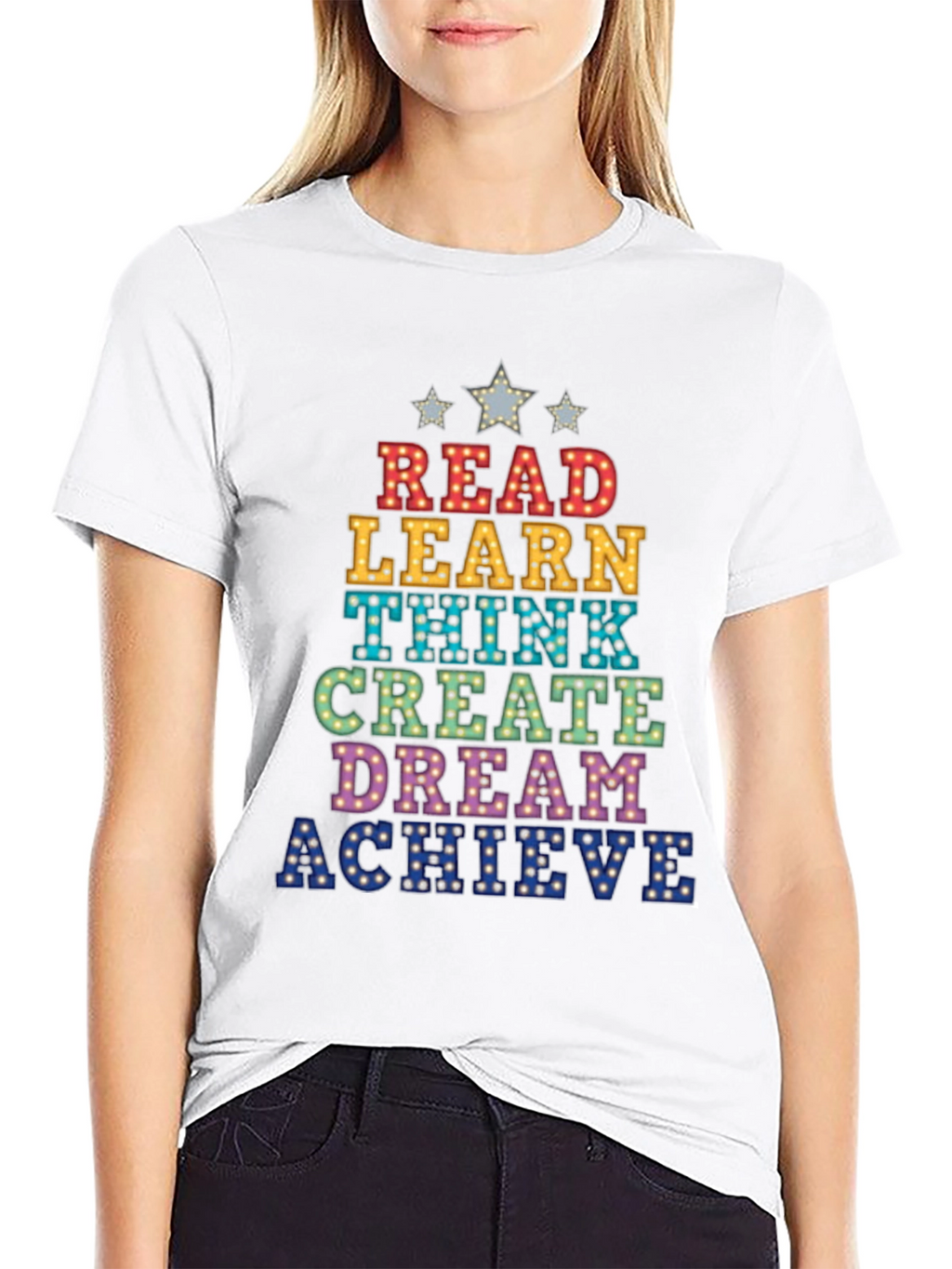 Read Learn Think Graphic Tee