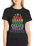 Read Learn Think Graphic Tee