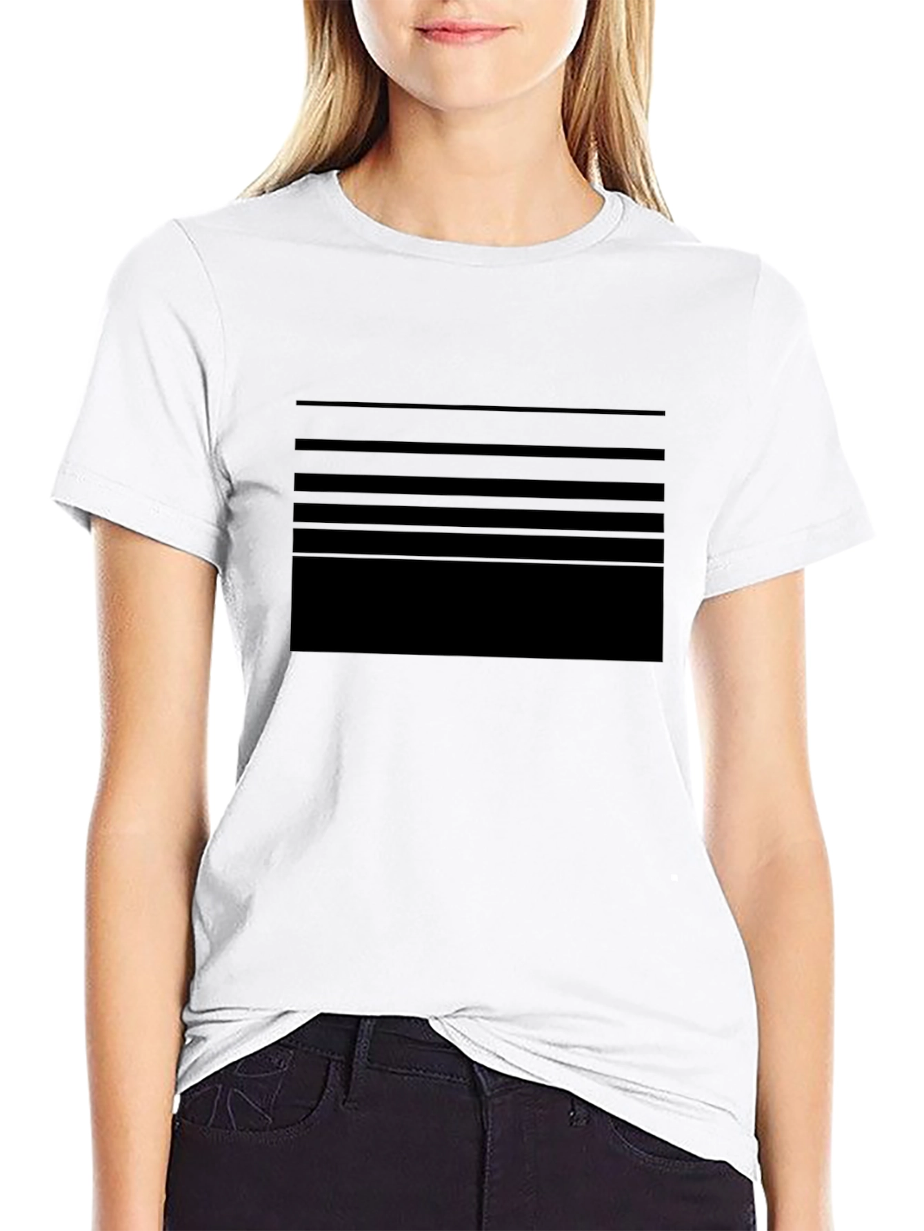 Striped Black T-Shirt - Modern Casual Style