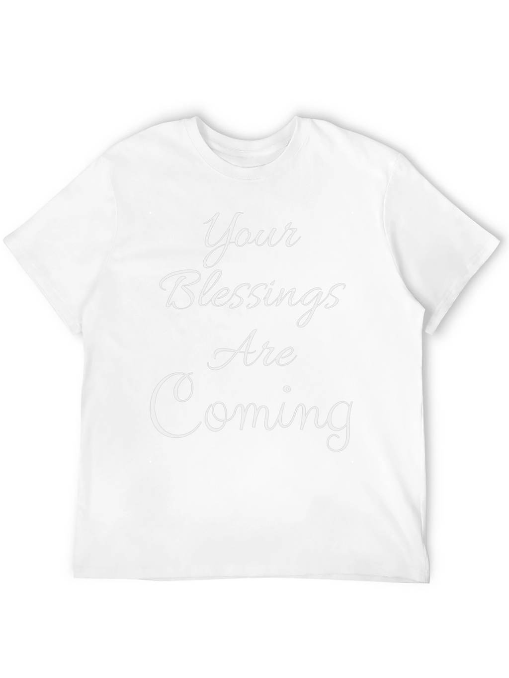 Blessings Coming Black Graphic Tee