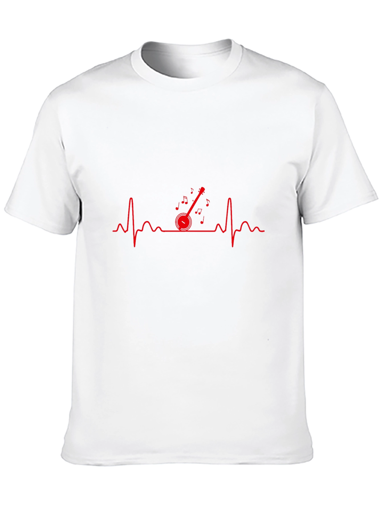 Banjo Heartbeat Graphic Tee - Music Lover T-Shirt
