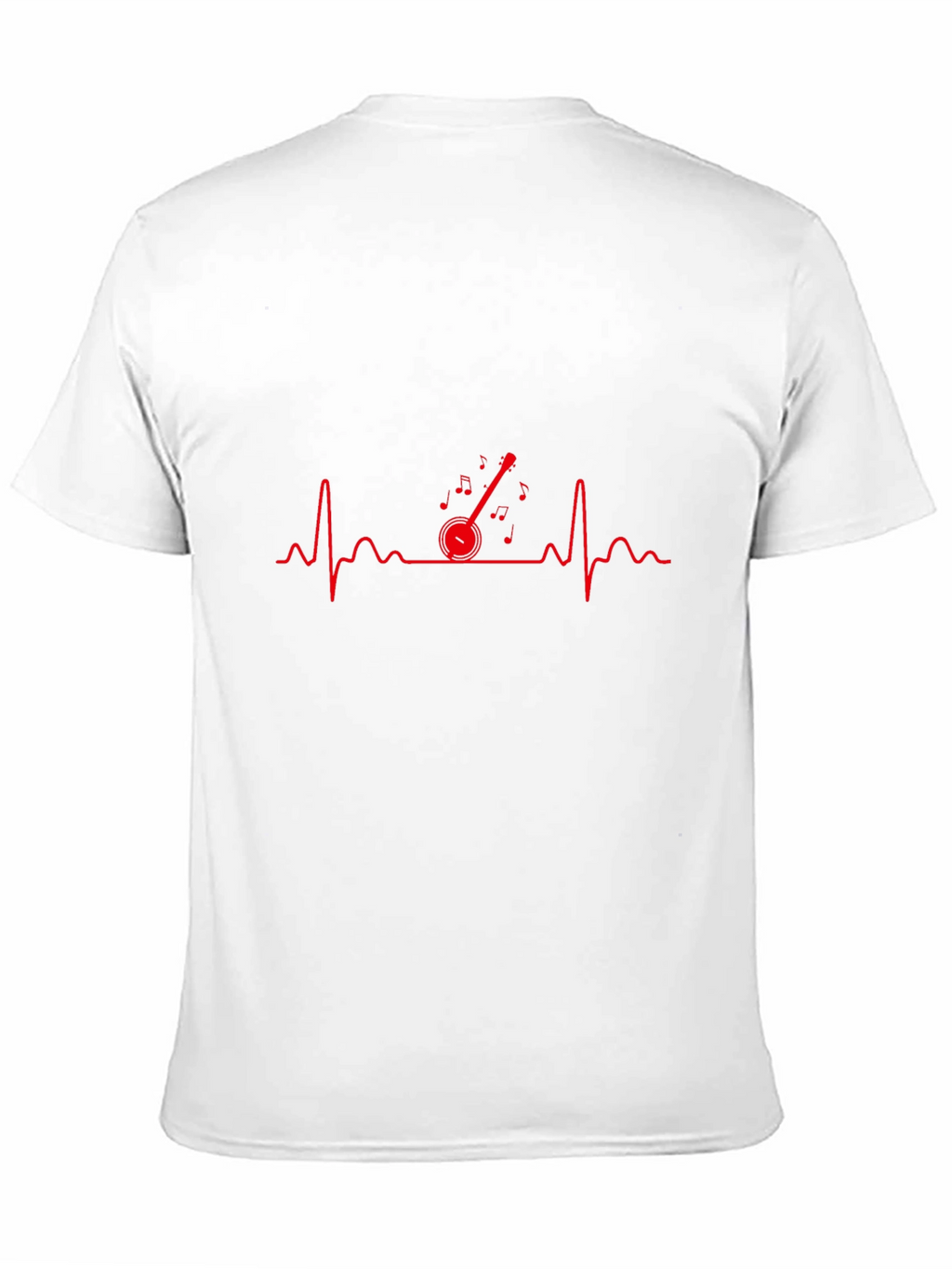 Banjo Heartbeat Graphic Tee - Music Lover T-Shirt