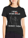 Archer Girl T-Shirt - I Dont Wear Bows