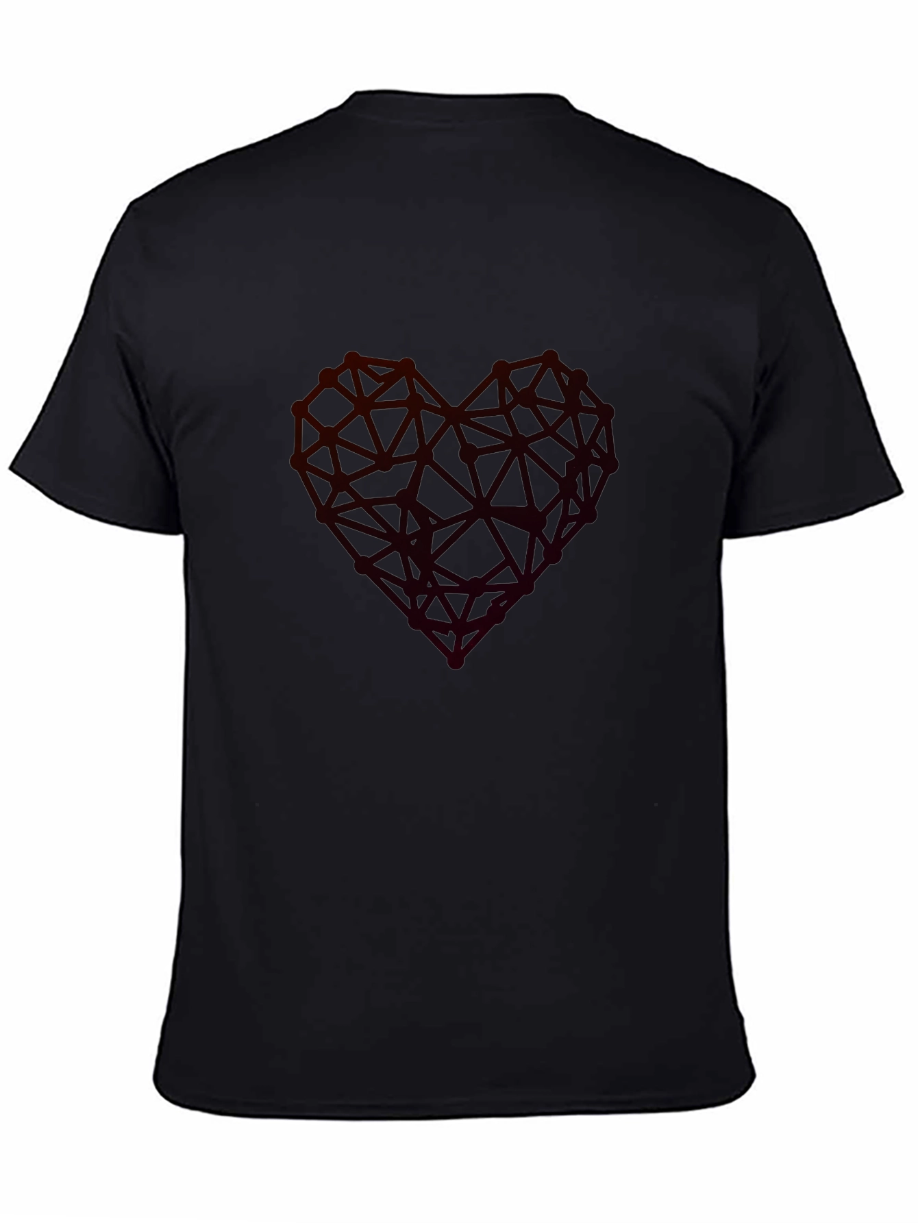 Geometric Heart Graphic Tee - Modern Casual Wear