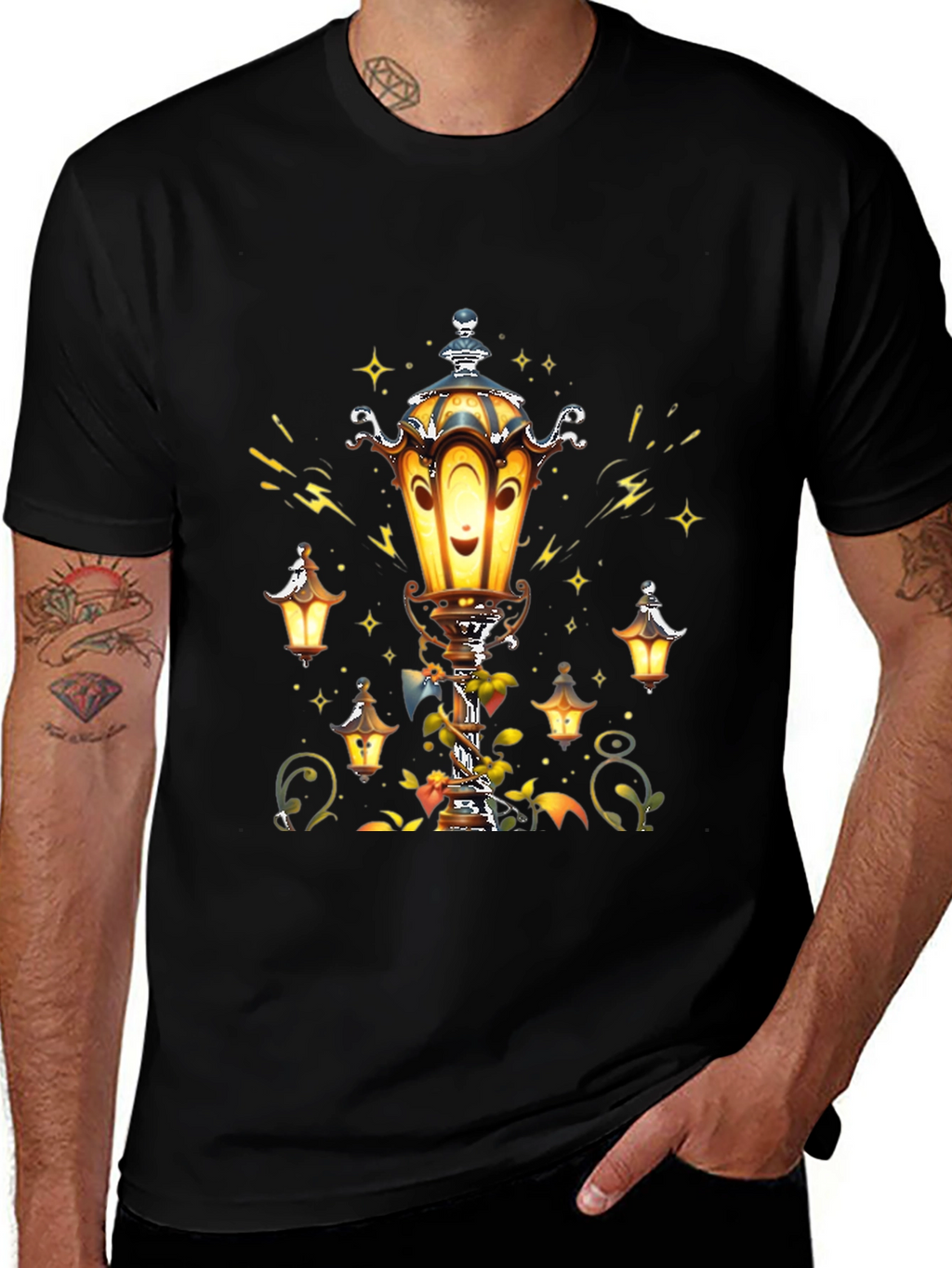 Whimsical Lantern T-Shirt - Glow with Style