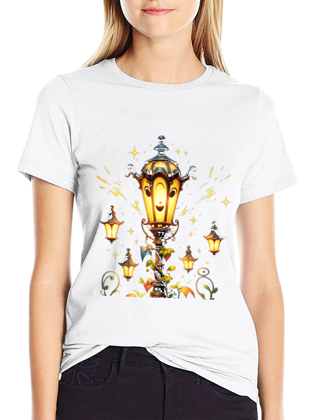 Whimsical Lantern T-Shirt - Glow with Style