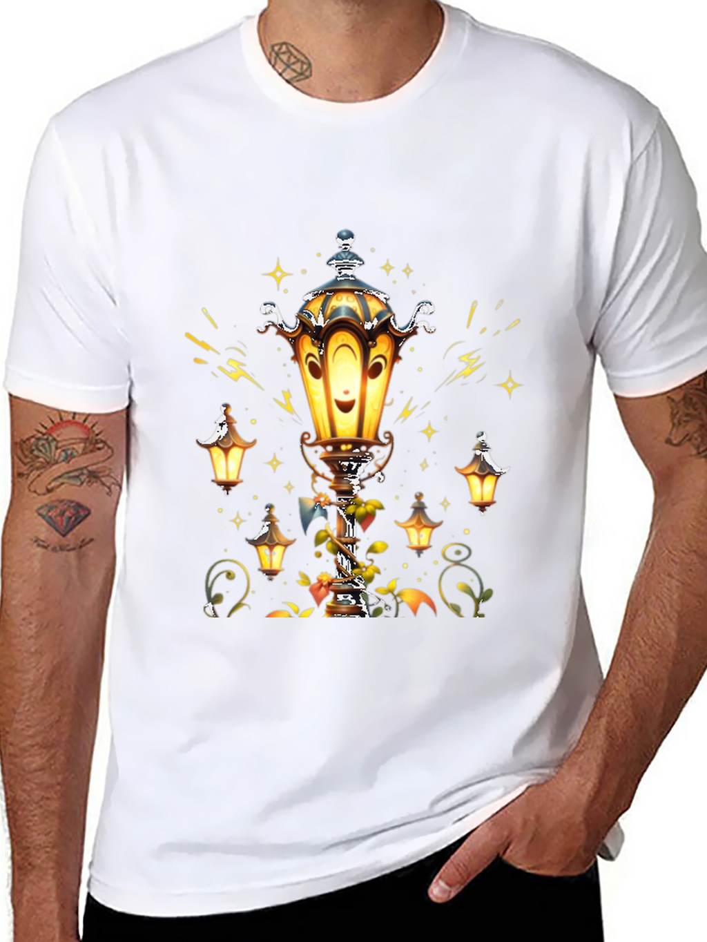 Whimsical Lantern T-Shirt - Glow with Style