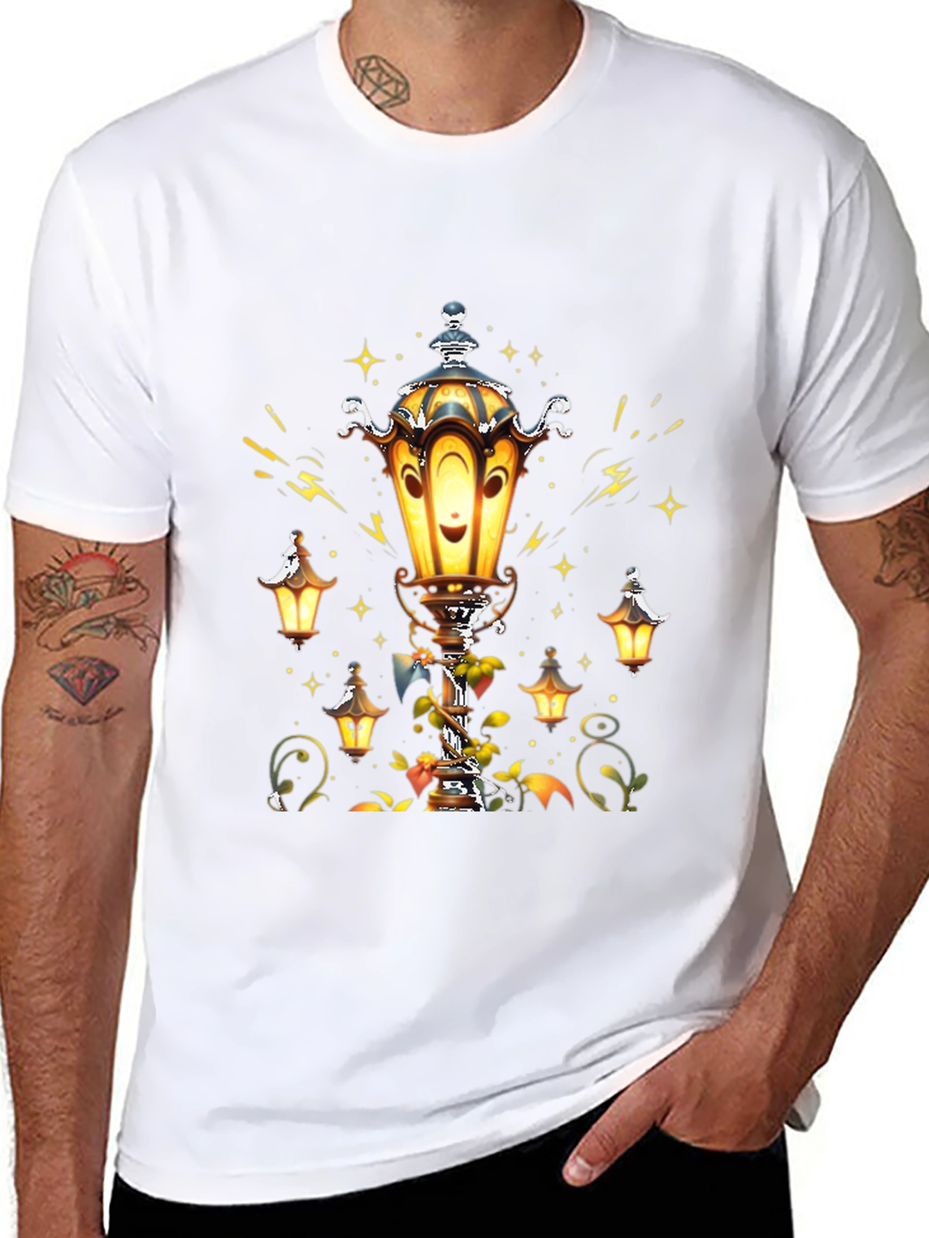 Whimsical Lantern T-Shirt - Glow with Style