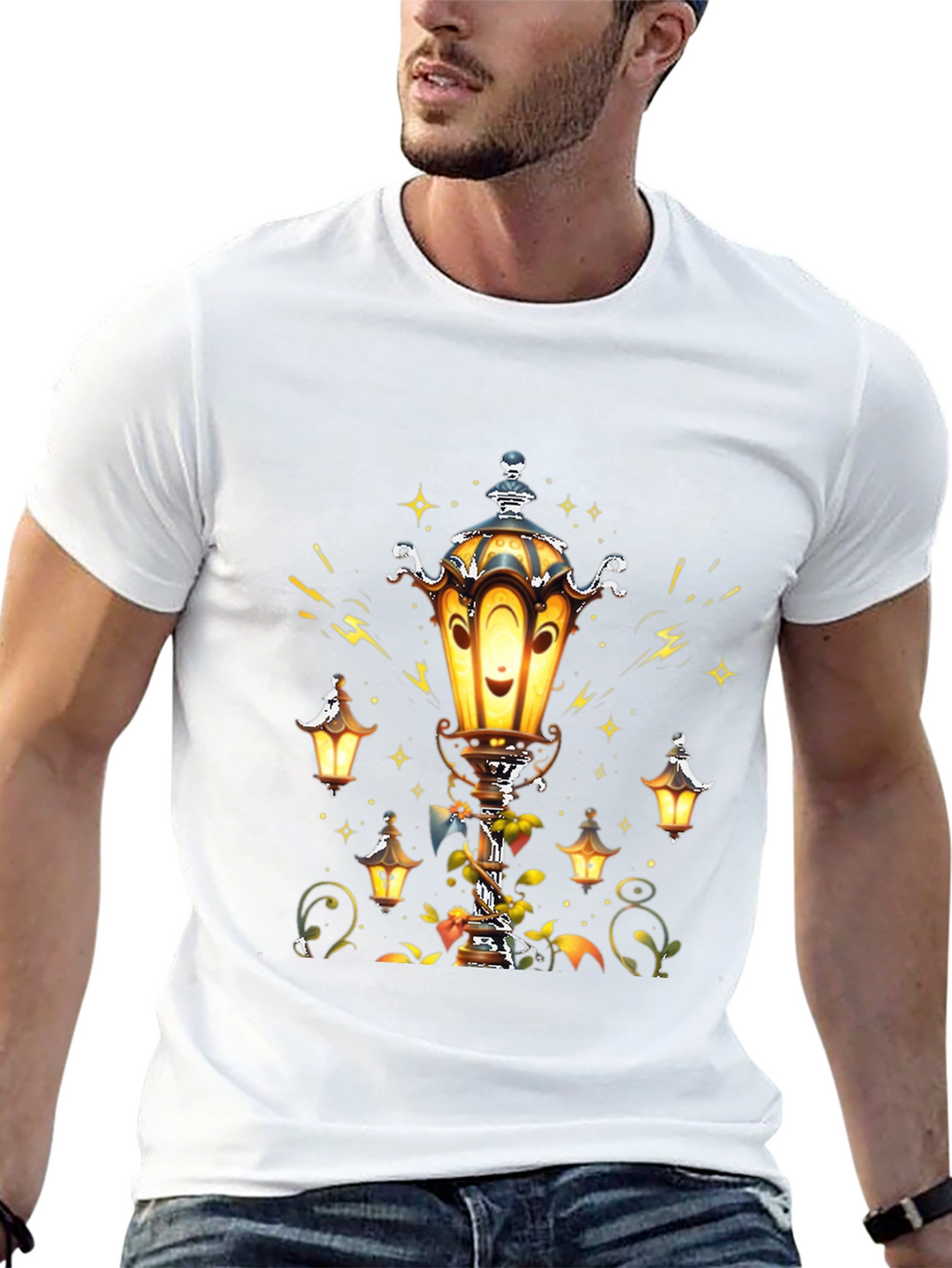 Whimsical Lantern T-Shirt - Glow with Style