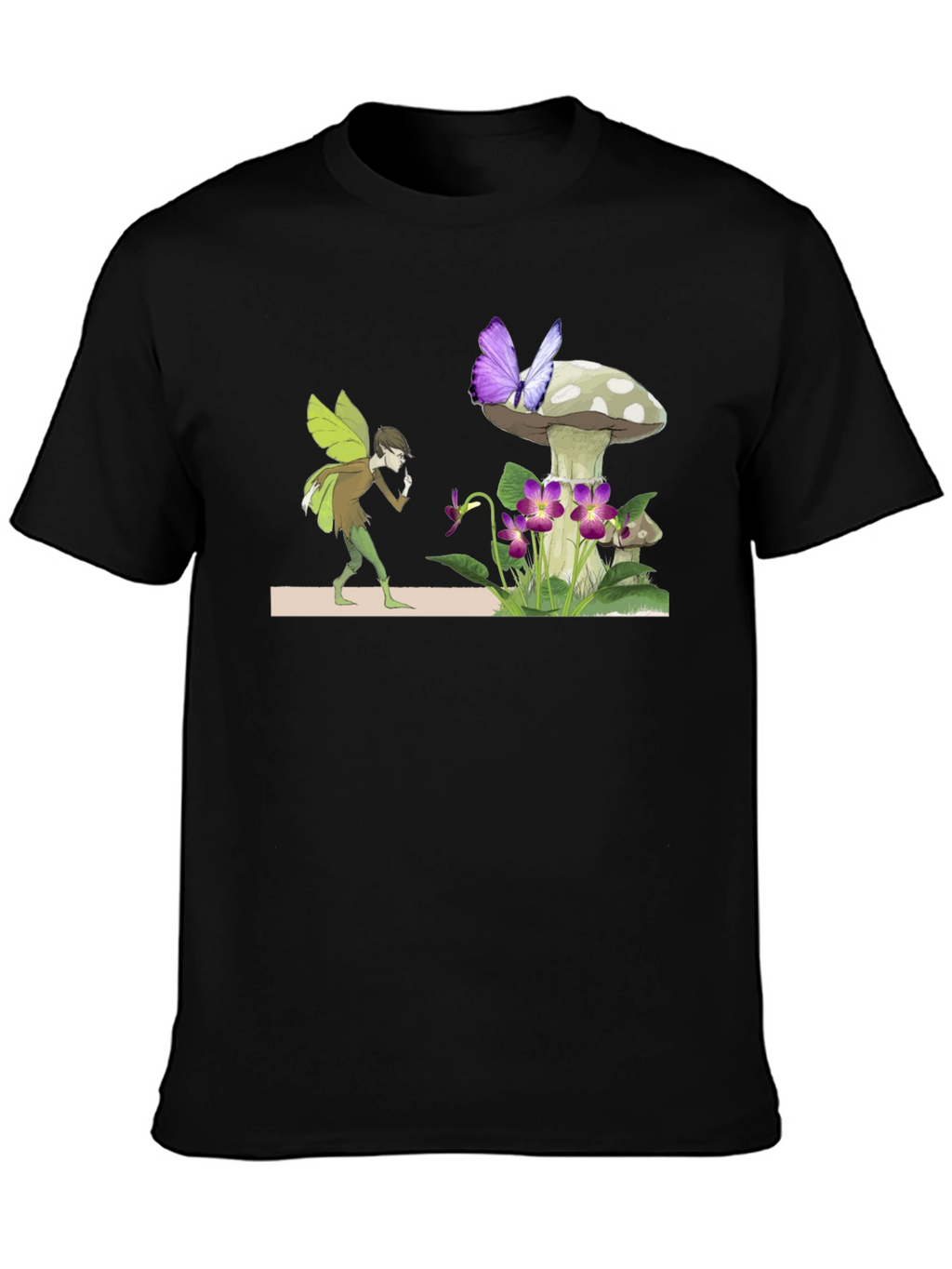 Fairy & Butterfly Graphic T-Shirt