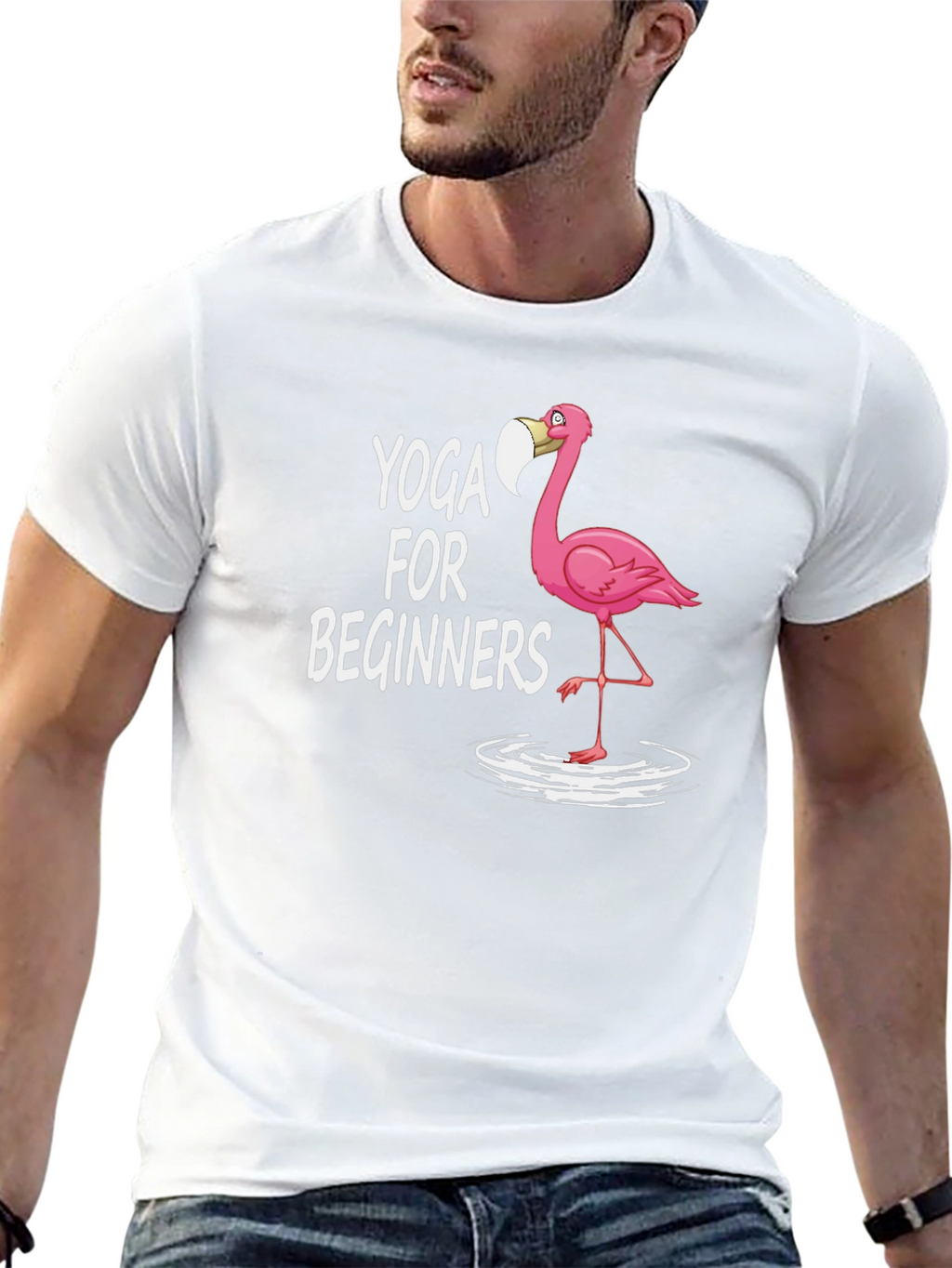 Yoga For Beginners Flamingo T-Shirt