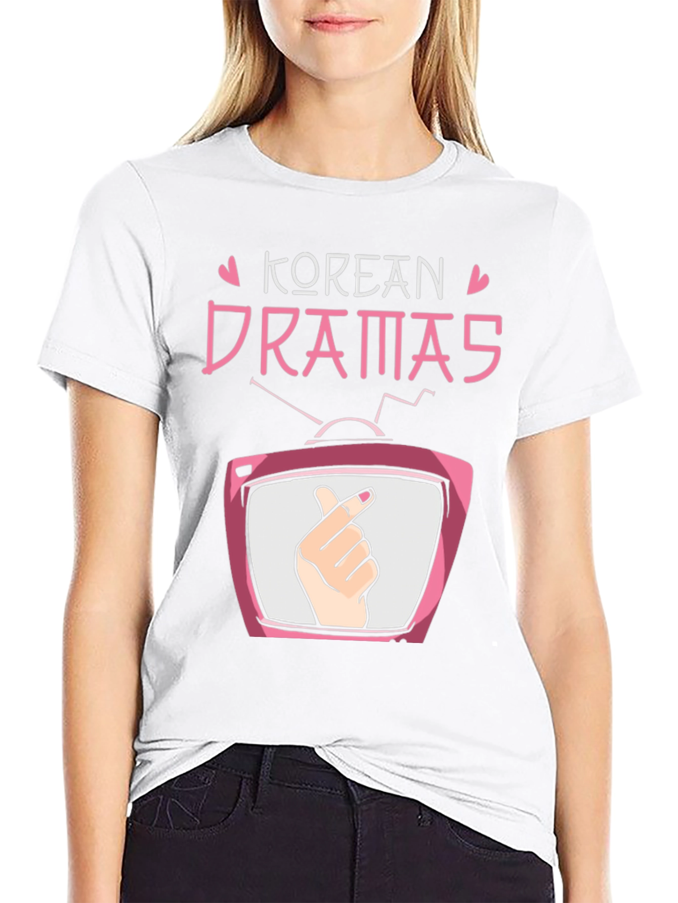 Korean Drama TV Heart T-Shirt - K-Drama Love Tee
