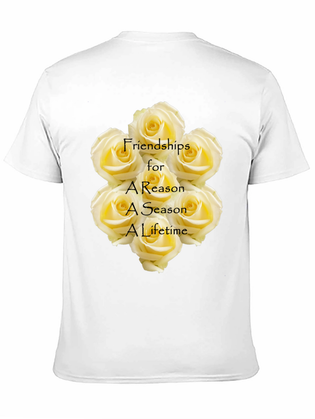 Friendship Roses Black T-Shirt