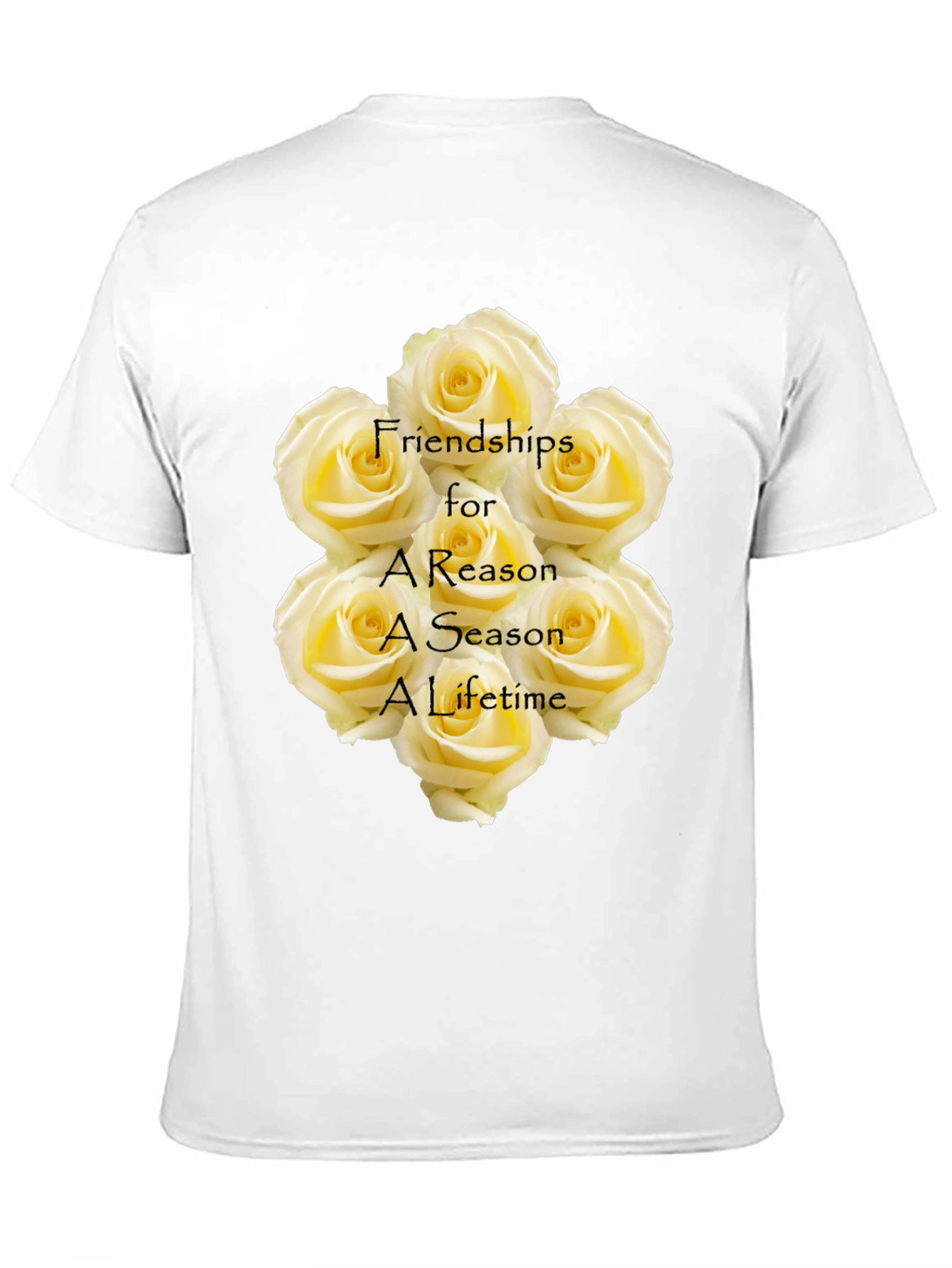 Friendship Roses Black T-Shirt