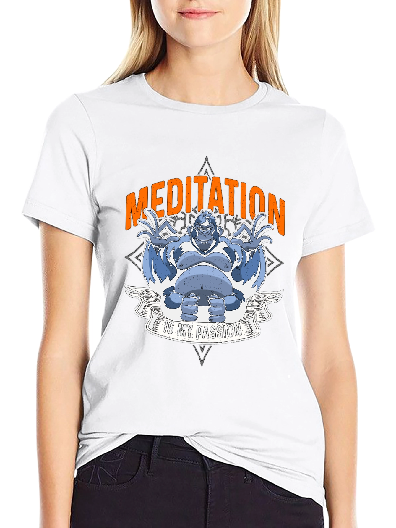 Meditation Gorilla T-Shirt: Find Your Zen