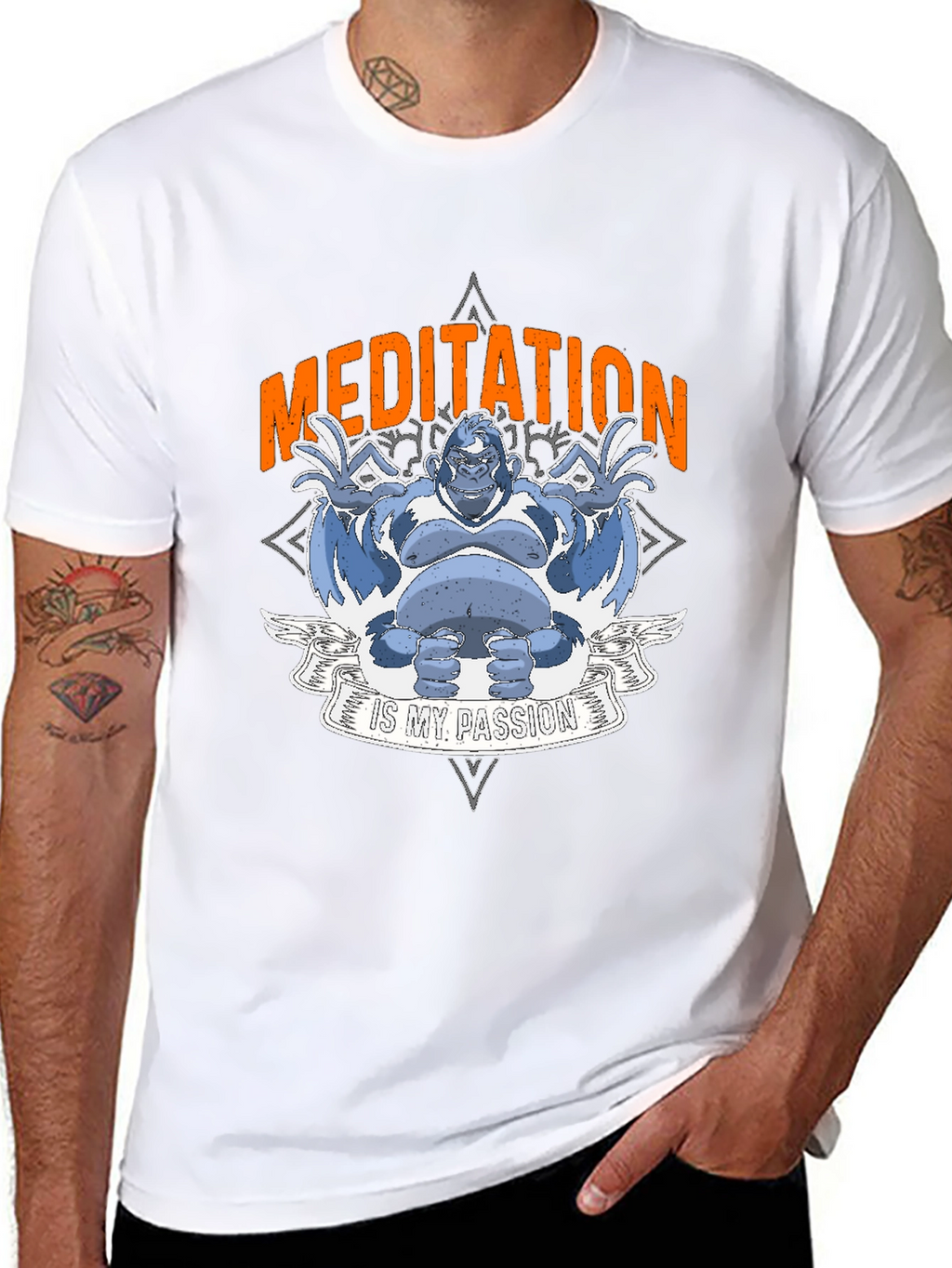 Meditation Gorilla T-Shirt: Find Your Zen