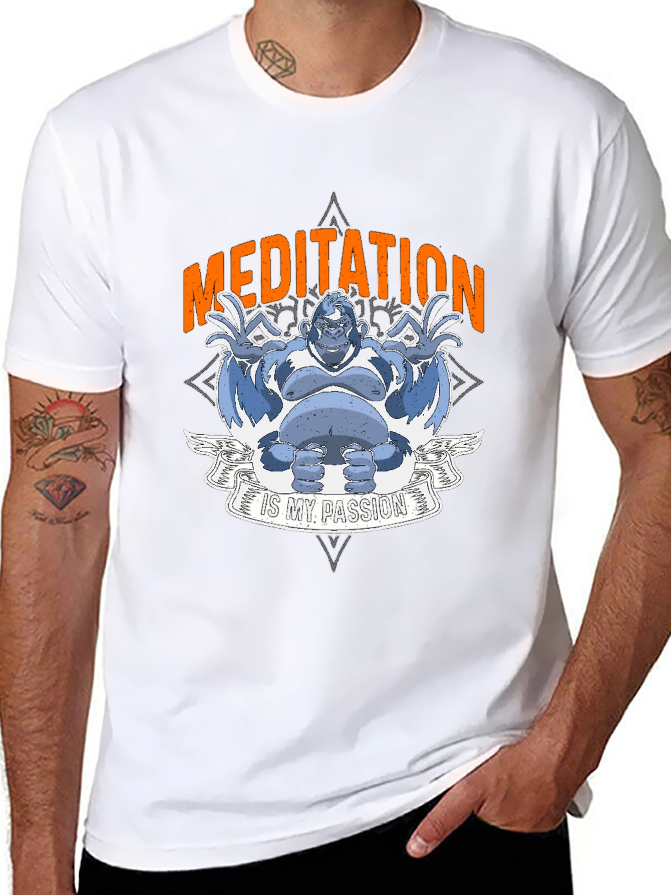 Meditation Gorilla T-Shirt: Find Your Zen
