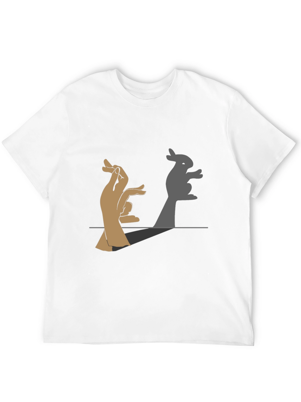 Bunny Shadow Hand Puppet Graphic Tee