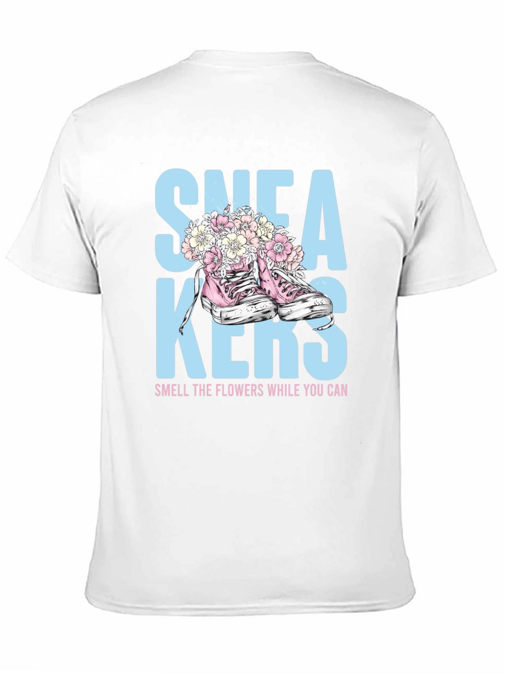 Sneakers and Flowers Graphic Tee