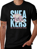 Sneakers and Flowers Graphic Tee
