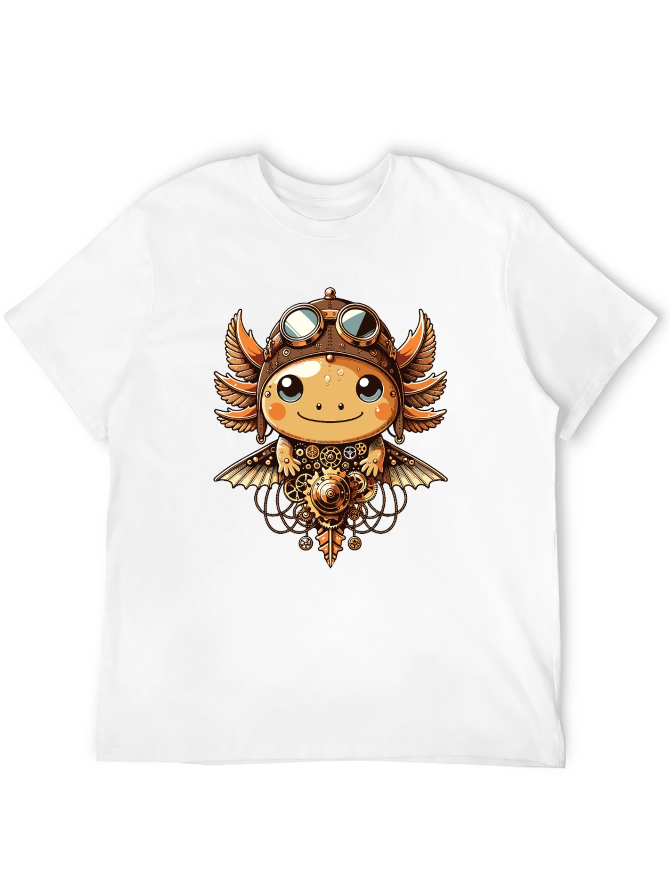 Steampunk Axolotl Graphic Tee
