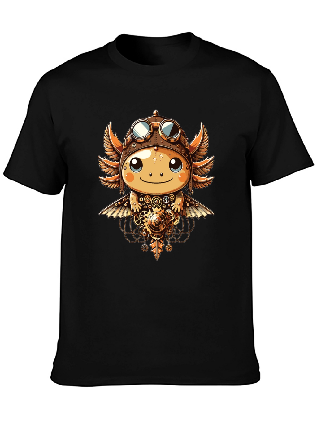 Steampunk Axolotl Graphic Tee