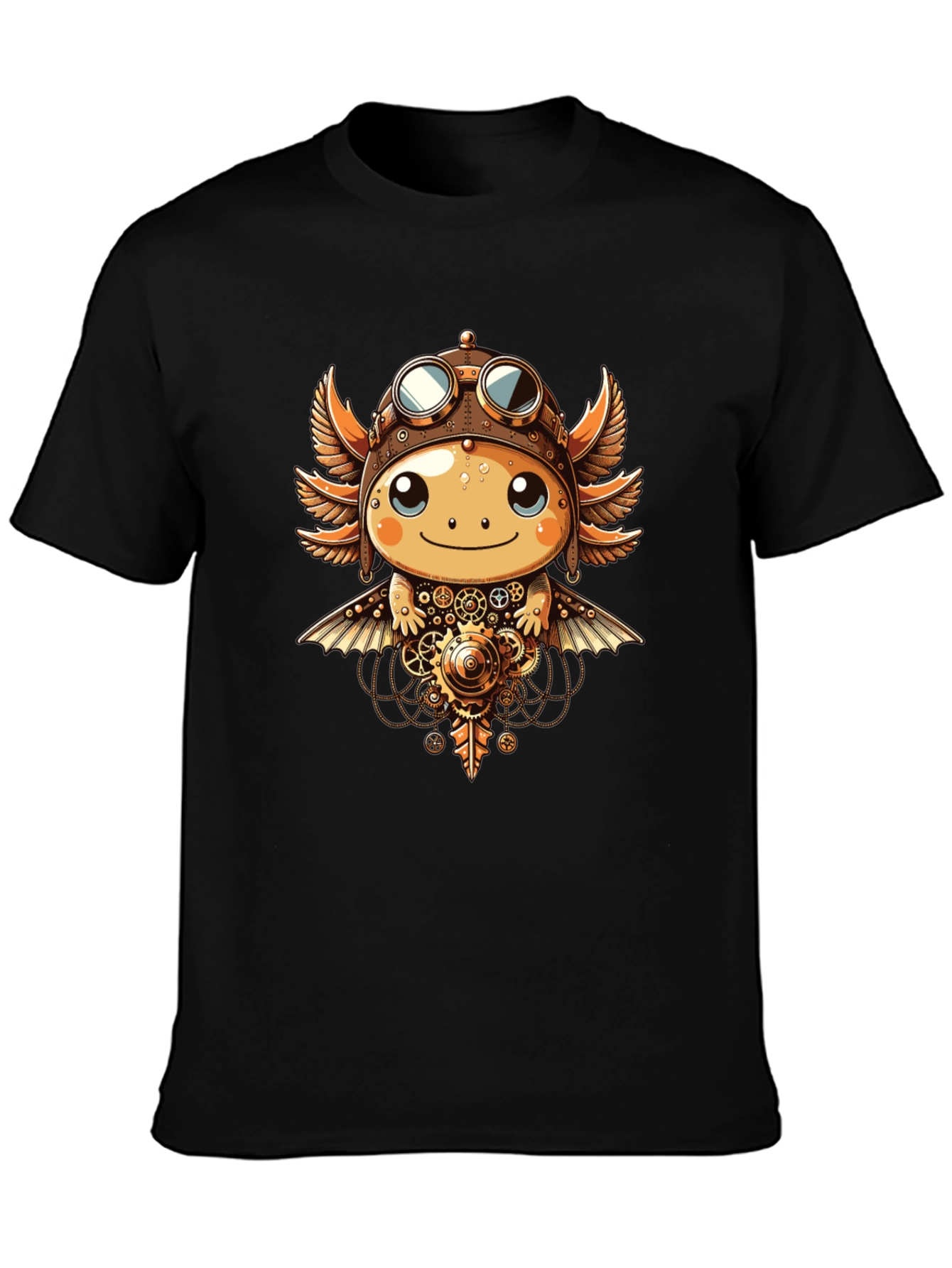 Steampunk Axolotl Graphic Tee