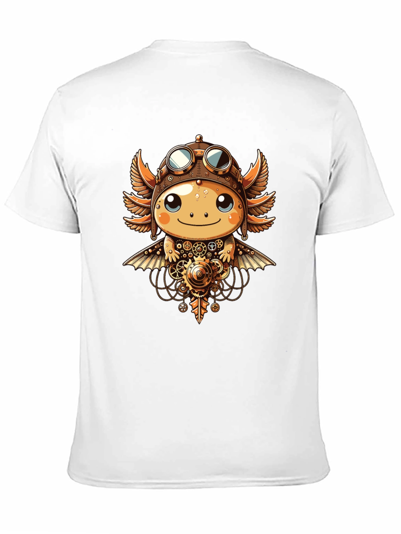Steampunk Axolotl Graphic Tee
