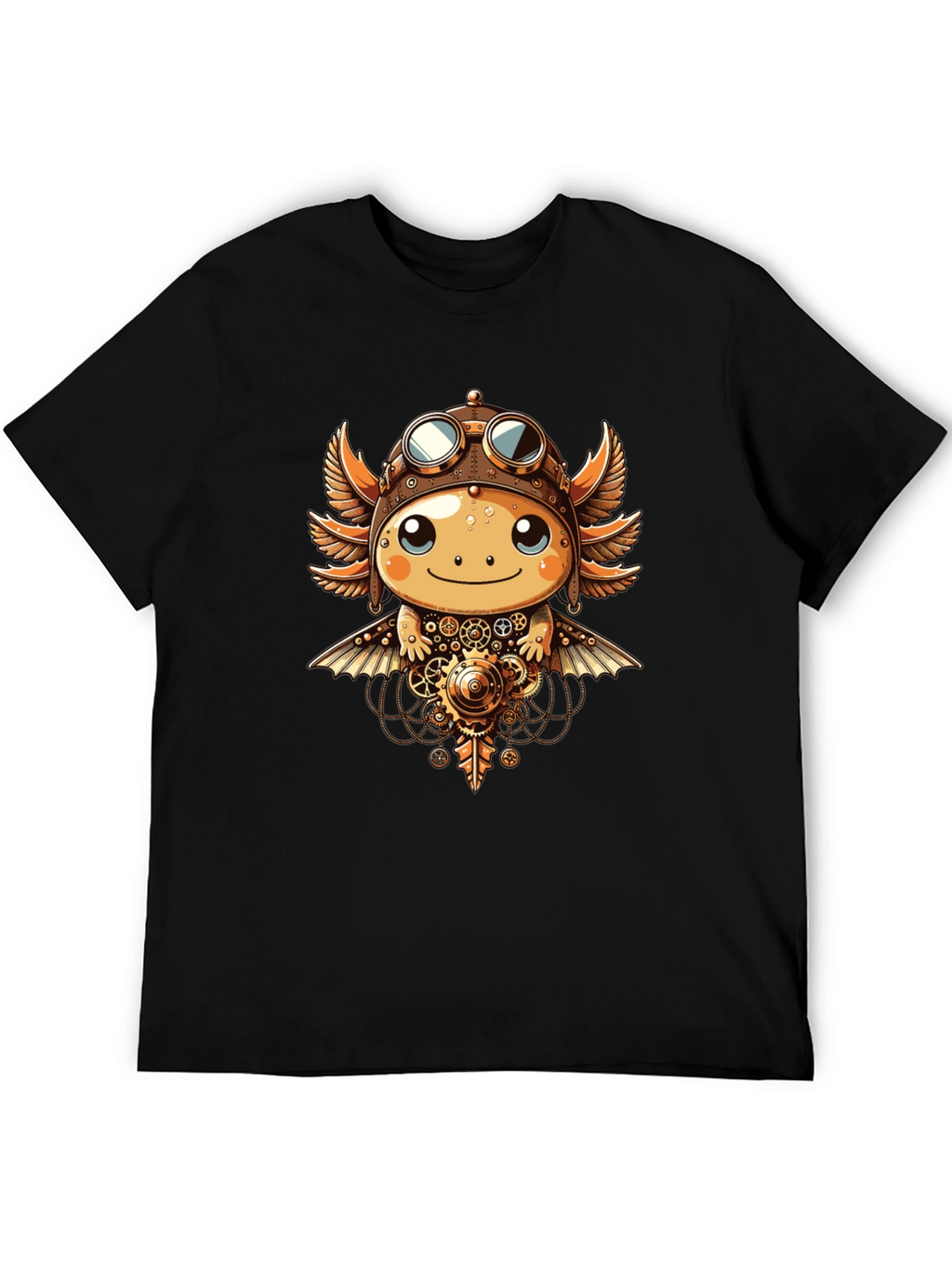 Steampunk Axolotl Graphic Tee