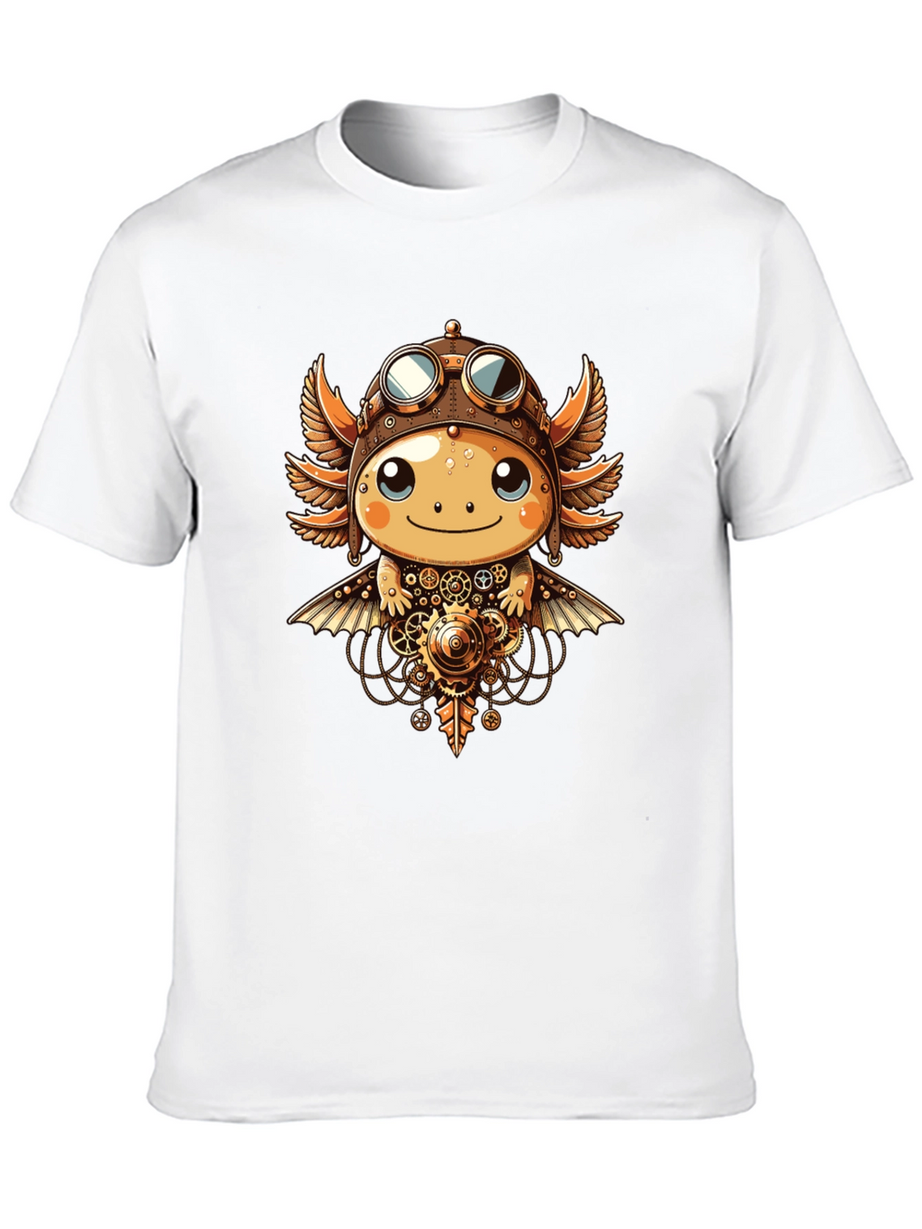 Steampunk Axolotl Graphic Tee