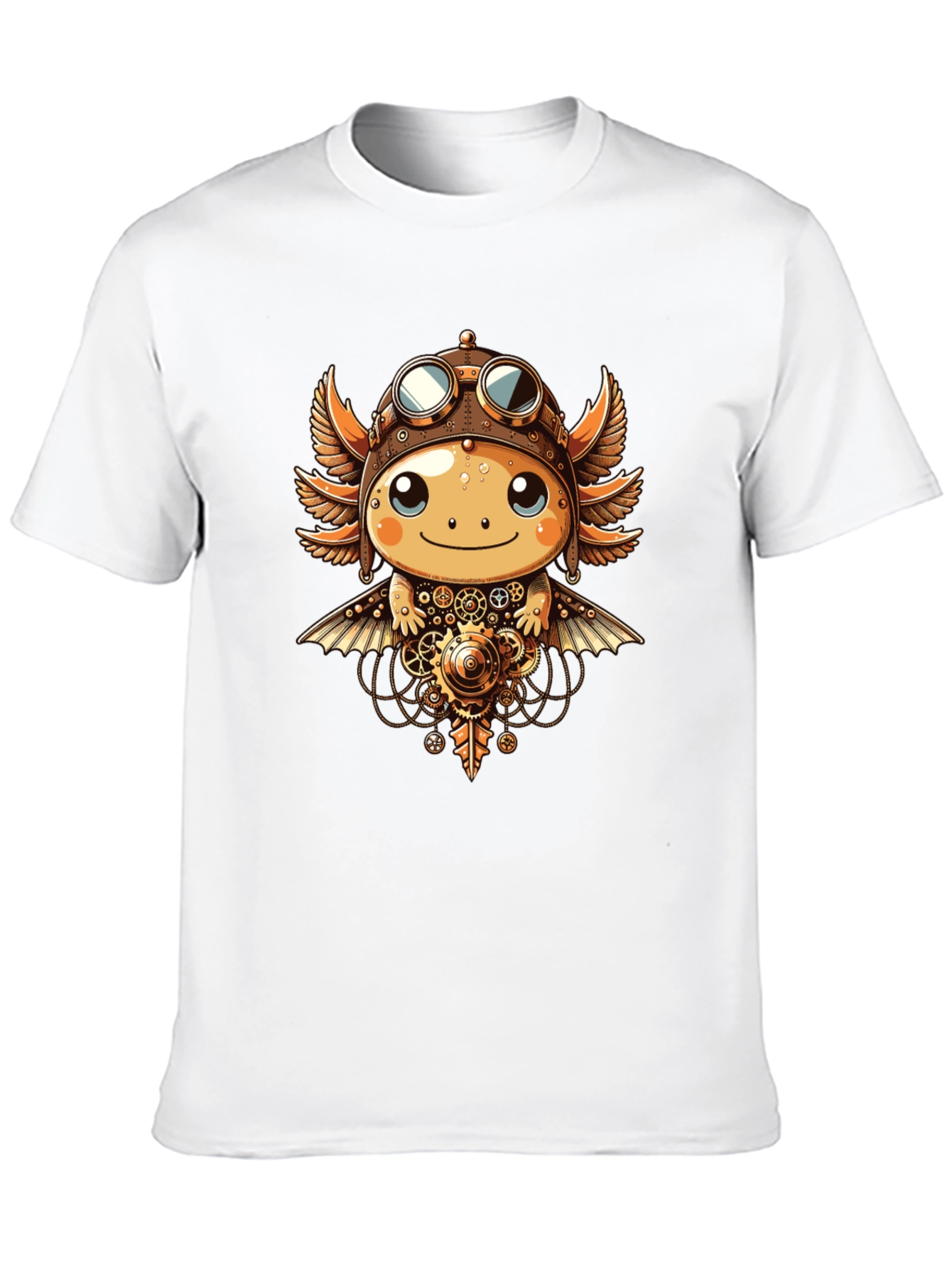 Steampunk Axolotl Graphic Tee